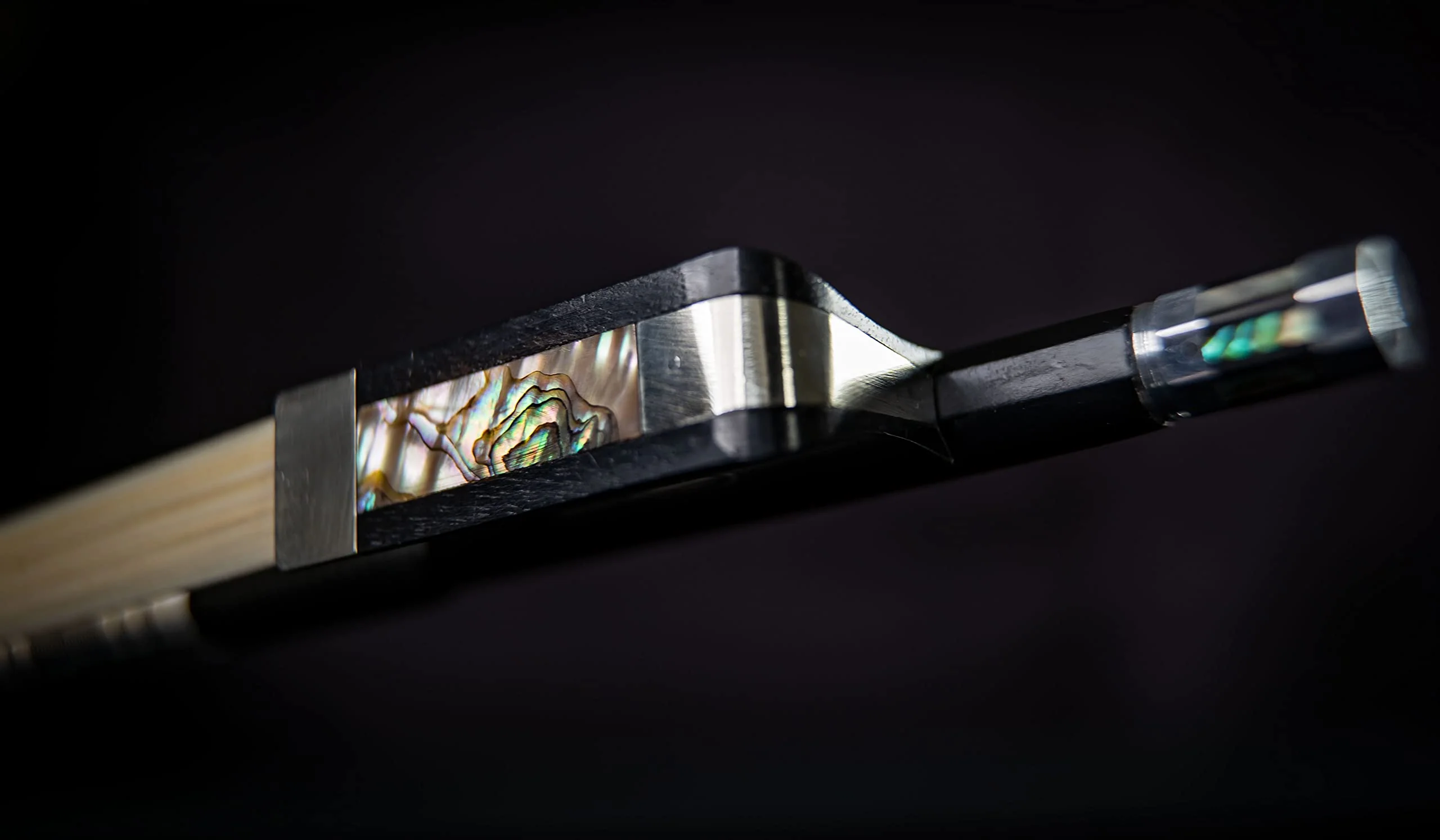 Viotti Carbon Fiber Viola Bow, Hand Crafted by Professional Bow Makers, Strong, Stiff & Well Balanced, Made with Mongolian Horse Hair, for Violist of All Skill Levels (Fleur de lis) Fleur de lis - Image 5