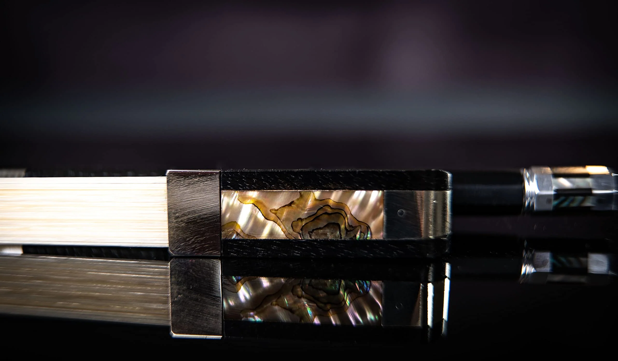 Viotti Carbon Fiber Viola Bow, Hand Crafted by Professional Bow Makers, Strong, Stiff & Well Balanced, Made with Mongolian Horse Hair, for Violist of All Skill Levels (Fleur de lis) Fleur de lis - Image 8