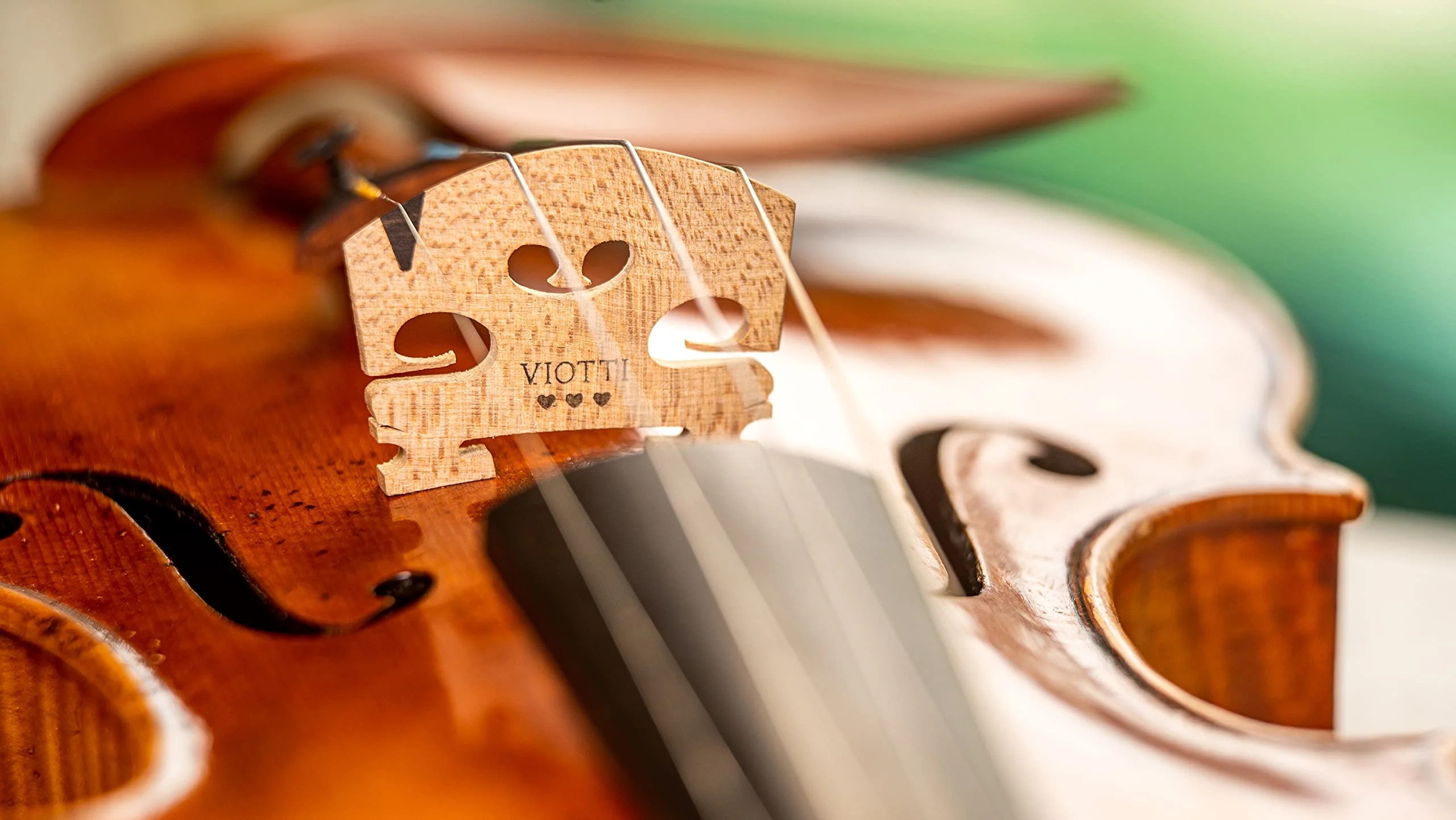 Viotti Violin Bridge 4/4: Finer Grade Solid Maple Violin Bridge, Pre-Cut & Pre-Fitted to Fit Most 4/4 Violins, Crafted by Highly Skilled Experts for Sharper Sound, Volume, Beauty & Clarity - Image 5