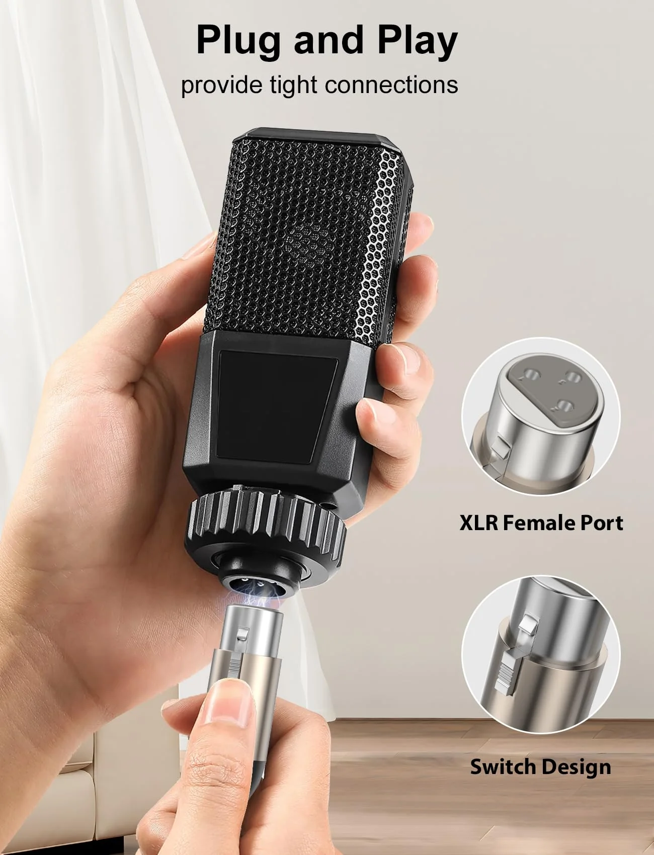VIOY XLR Microphone Cable 30 FT + 30 FT, Mic Cable Male to Female Balanced Cord 3 Pin - Nylon Braided XLR Extension Cable for Microphone, Mixer, Recoding Studio, Amplifier, Podcast, etc 30FT 2 - Image 6