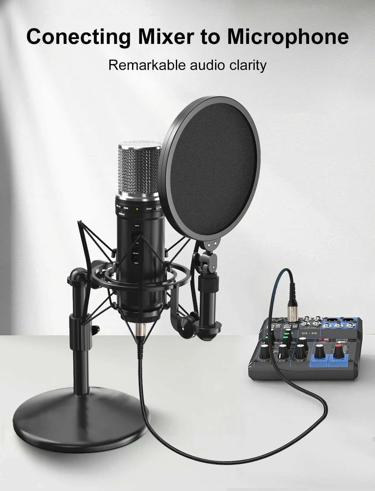 VIOY XLR Microphone Cable 30 FT + 30 FT, Mic Cable Male to Female Balanced Cord 3 Pin - Nylon Braided XLR Extension Cable for Microphone, Mixer, Recoding Studio, Amplifier, Podcast, etc 30FT 2 - Image 7