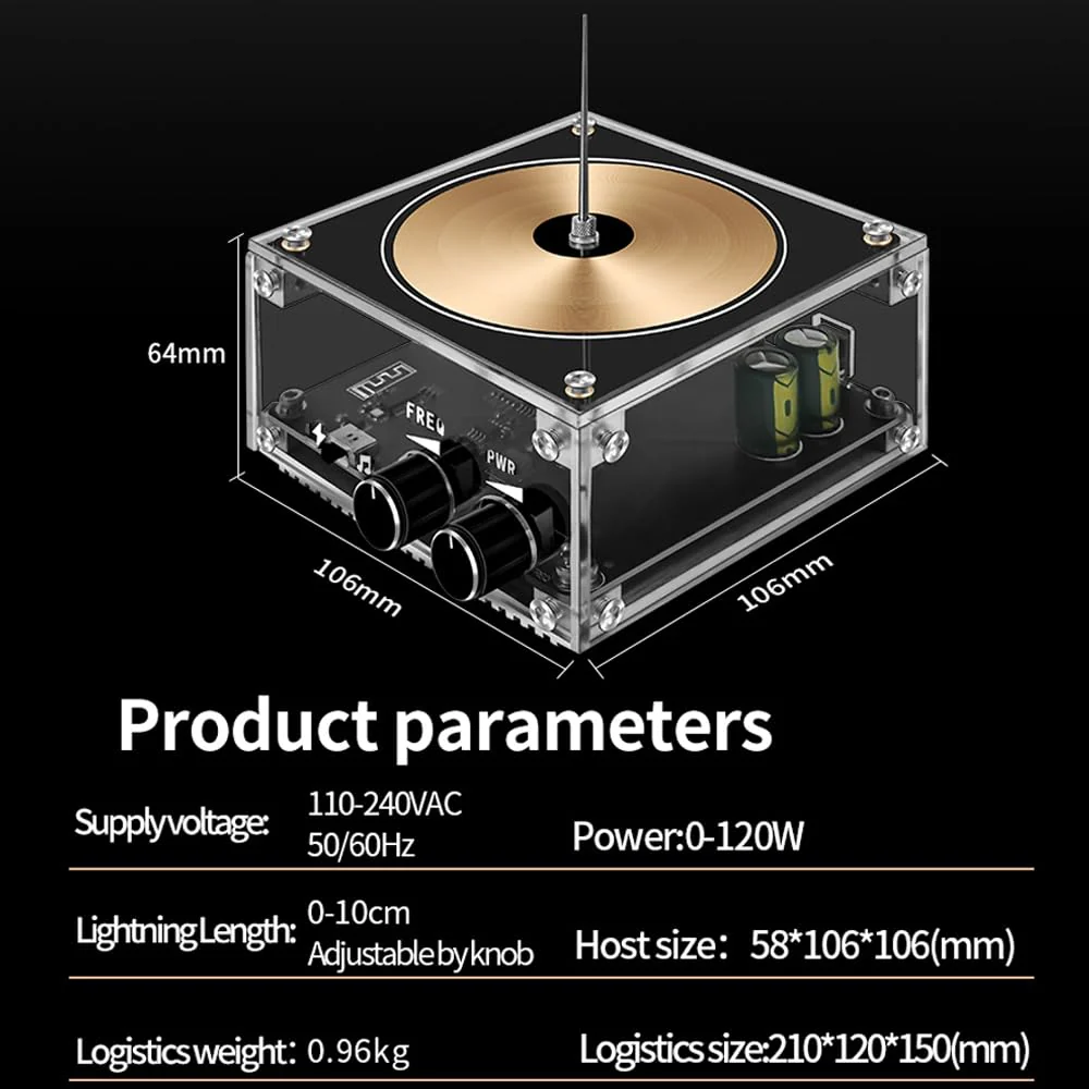 Vislone BT Version, Multifunctional Electronics, Mobile Phone, Tesla Coil Module, Artificial Flashes, Electric Arc Generator, Wireless Sound Transmission, Scientific Experimental S - Image 5