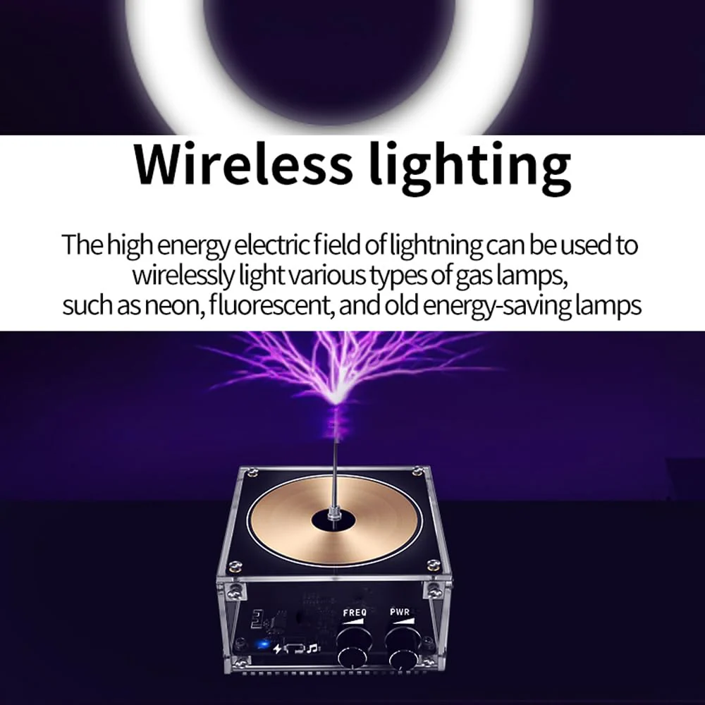 Vislone BT Version, Multifunctional Electronics, Mobile Phone, Tesla Coil Module, Artificial Flashes, Electric Arc Generator, Wireless Sound Transmission, Scientific Experimental S - Image 6