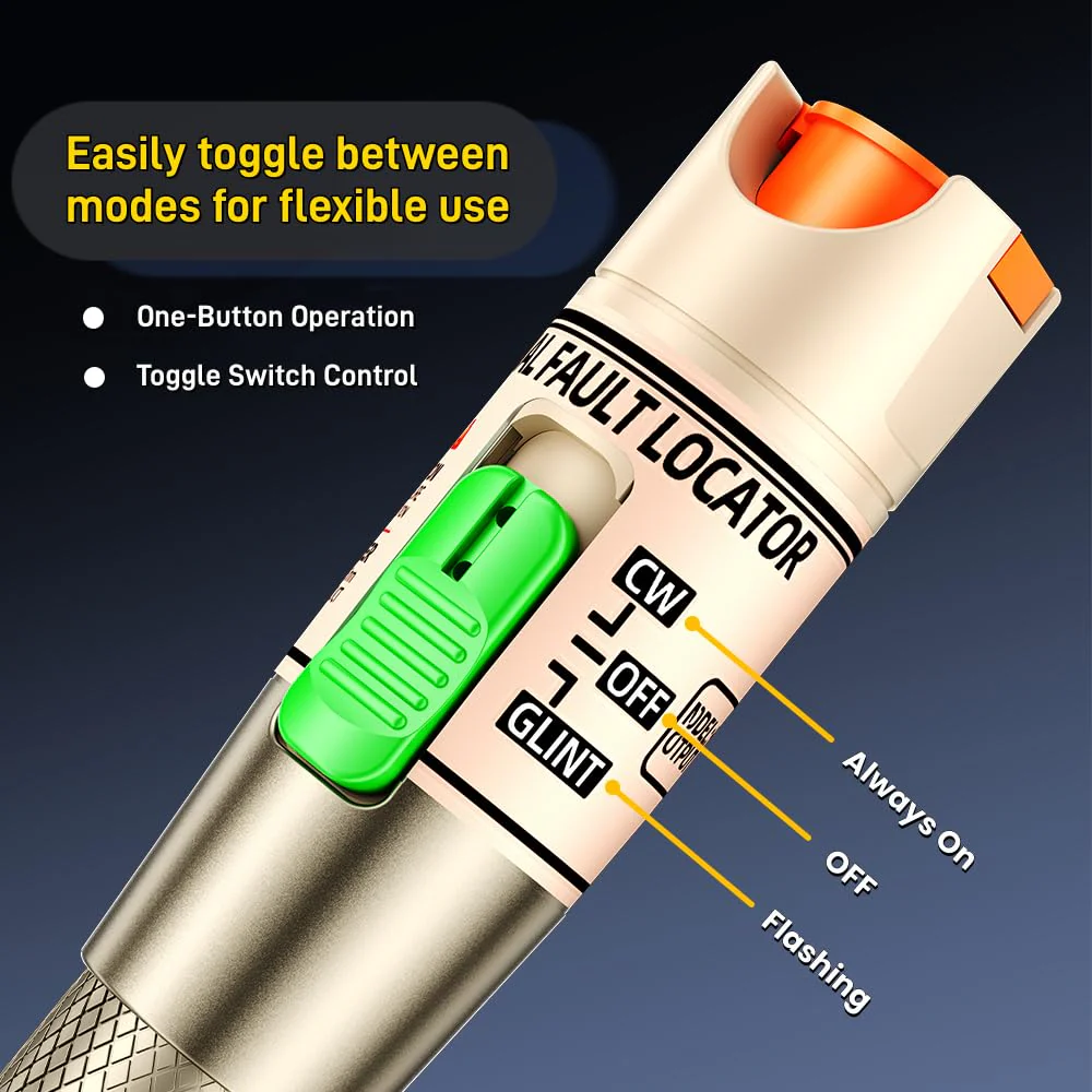Visual Fault Locator,30-50KM Fiber Optic Cable Tester Meter VFL Red Light Pen Light Source Testers 30-50KM VFL - Image 5