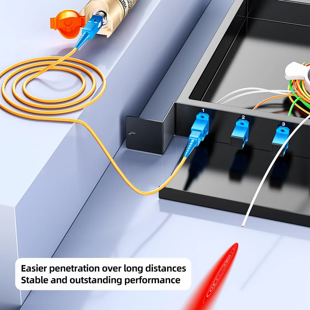 Visual Fault Locator,30-50KM Fiber Optic Cable Tester Meter VFL Red Light Pen Light Source Testers 30-50KM VFL - Image 7