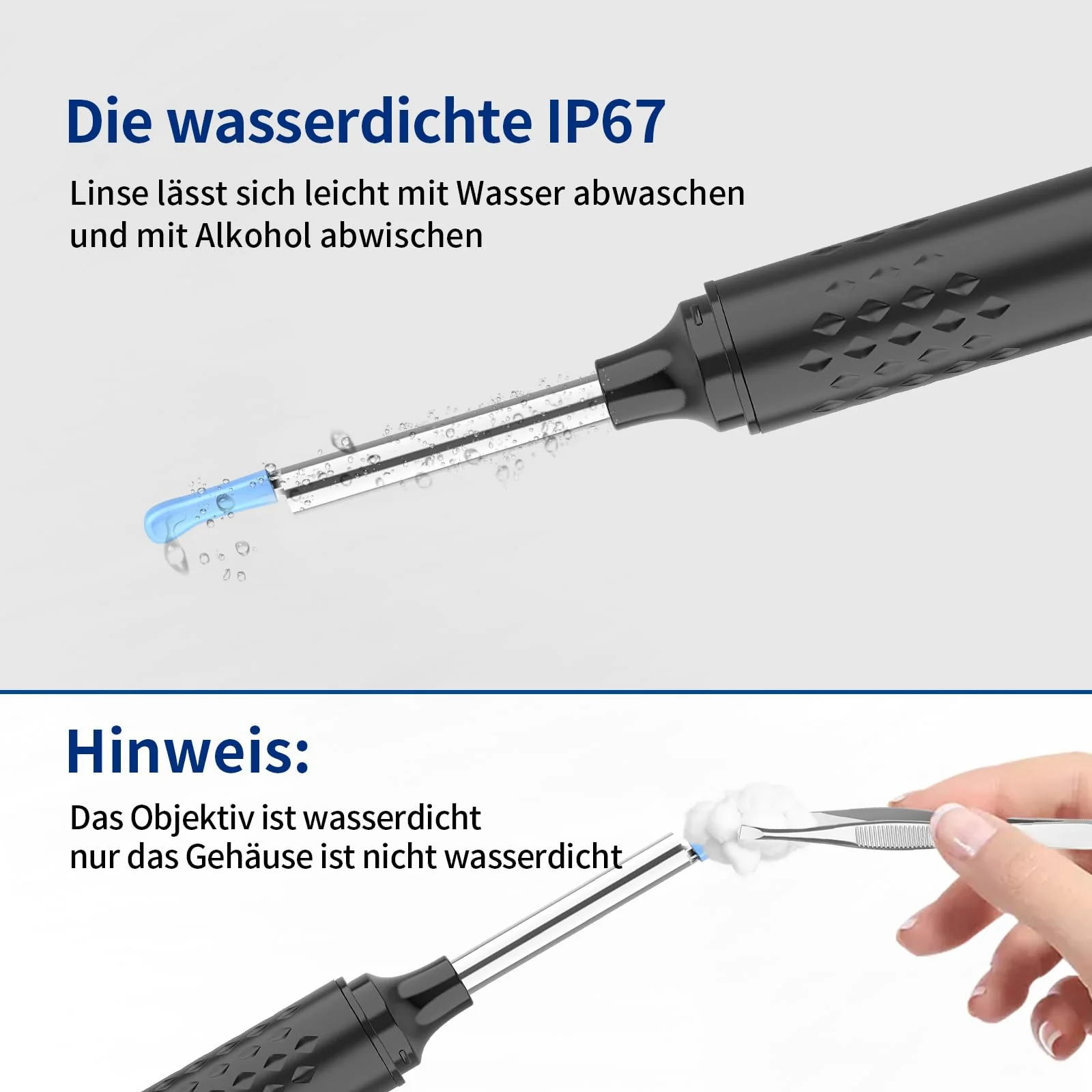 VITCOCO WI-FI 1080P Ear Wax Remover Otoscope, IP67 Waterproof Ear Cleaner for Adults, Ear Cleaning for iPhone, iPad and Android Smartphones - Image 4