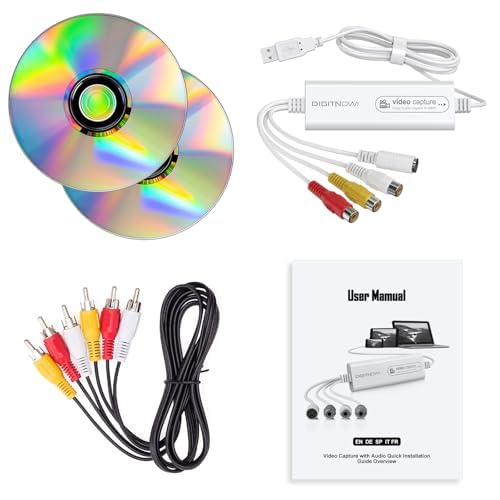 VIXLW Video Capture, USB Video Capture Device, Convert VHS to Digital, VHS/VCR/Hi8/Mini DV to Digital/DVD Converter, for Tape Player Camcorder Camera PC TV OBS, for Mac OS, Android, Windows RCA - Image 8