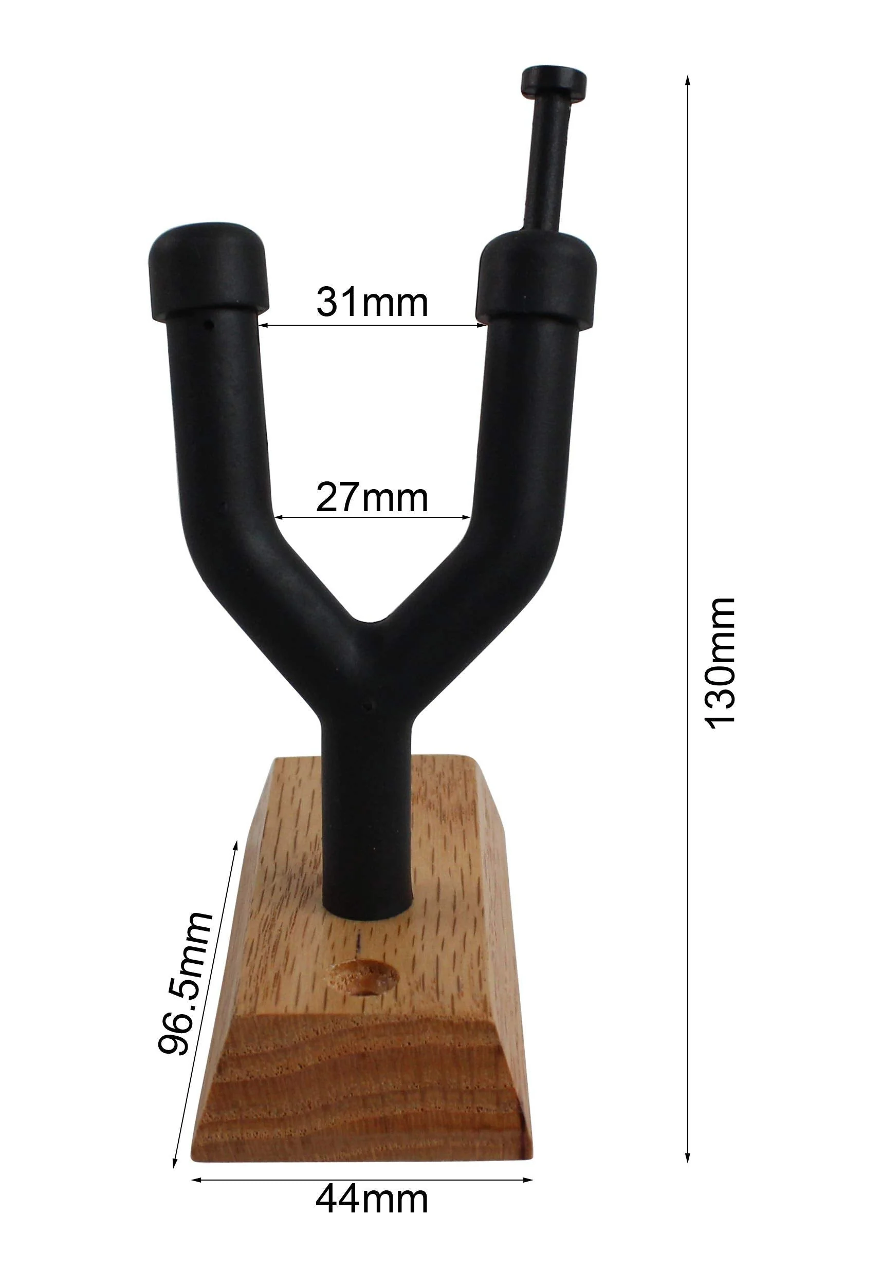 Vizcaya Hardwood Home & Studio Wall Mount Violin Hanger with Bow Holder(VLH30) VLH30 - Image 3