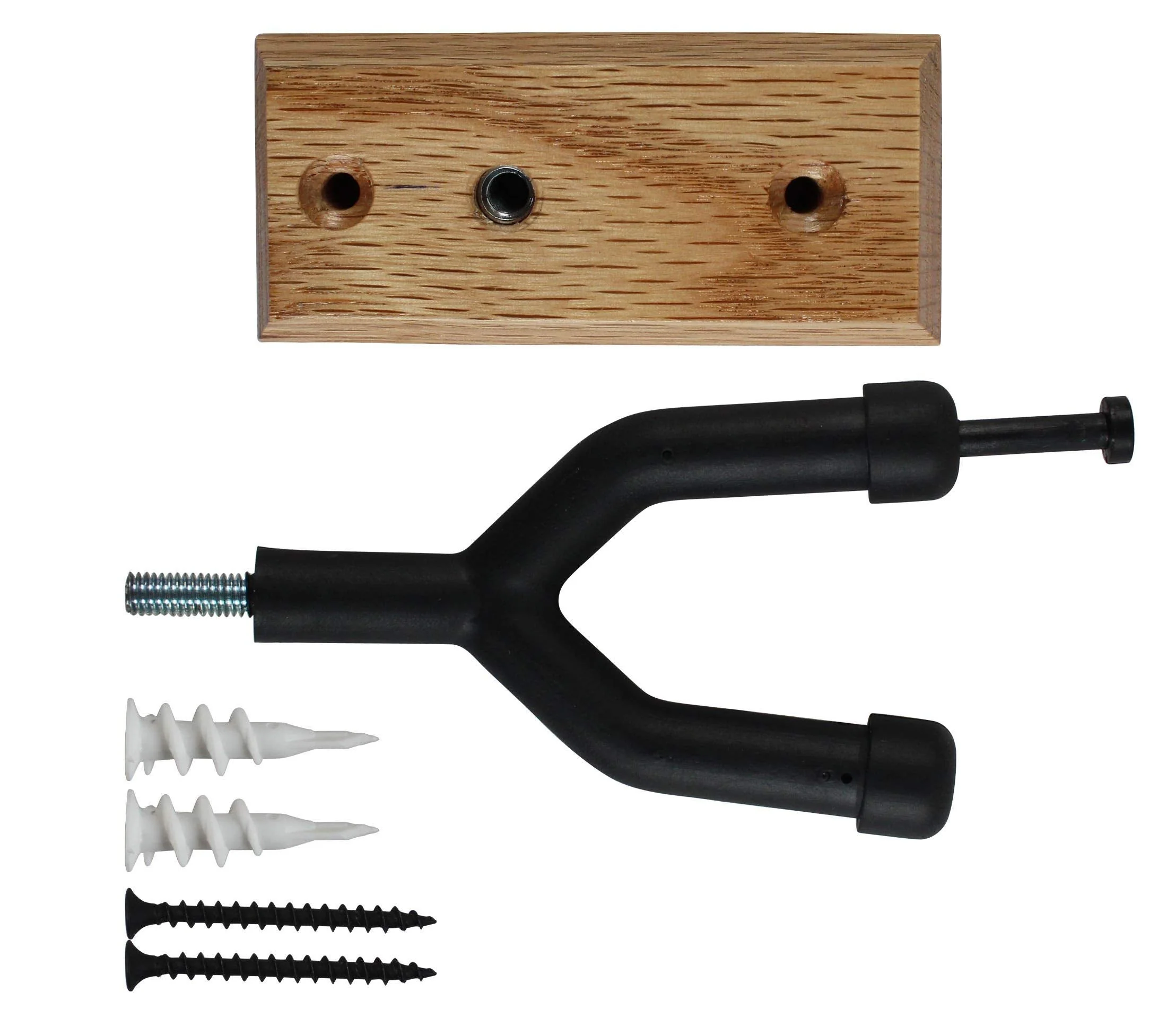 Vizcaya Hardwood Home & Studio Wall Mount Violin Hanger with Bow Holder(VLH30) VLH30 - Image 4