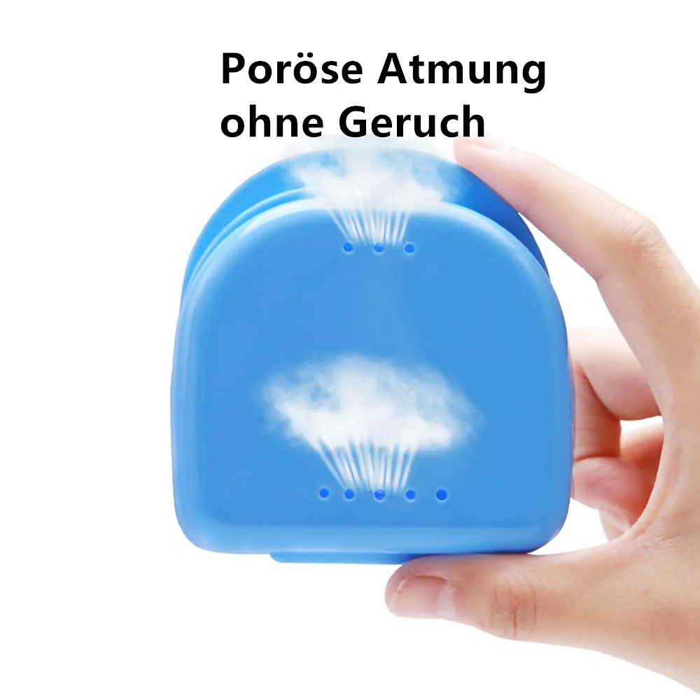 Voarge Dental Box Dental Box Dental Denture Cup Container Container Container Denture Orthopaedic Pack of 5 Braces Box Also for Bite Splint - Image 3