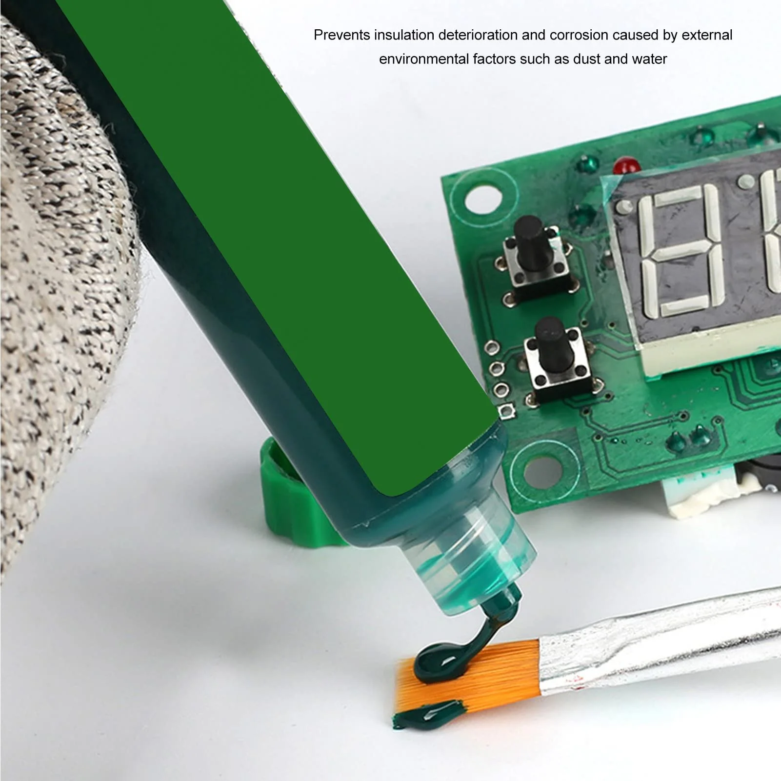 VOBOR UV Soldering Masks Ink, Pack of 6 10 CC Hardening Solder Stop Ink, Solder Stop Paint, PCB Circuit Boards Insulation Protection Paint - Image 4