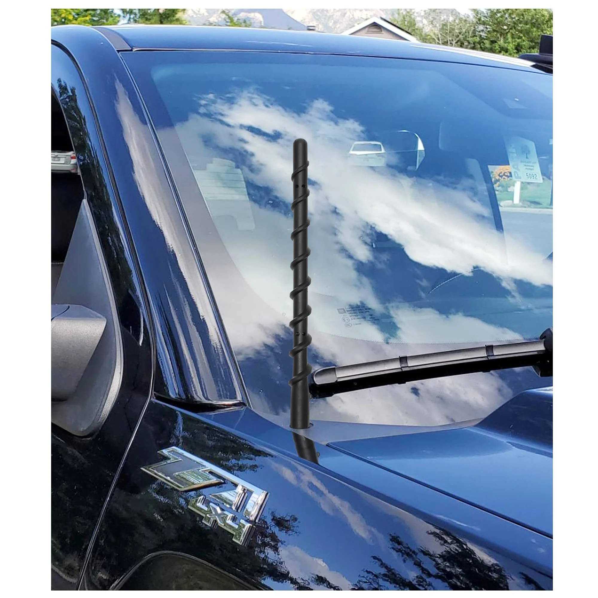 VOFONO Short Antenna for GMC Sierra & Chevy Silverado 1500 2500 3500 (2009-2026) | 8.5 inch Spiral Direct Truck Replacement Antenna (M7 Thread) 8.5 inch Silverado&Sierra - Image 6