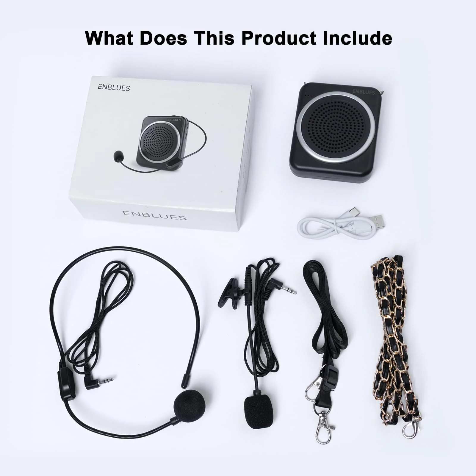 Voice Amplifier for Teachers with Wired Handheld Microphone and Headset Microphone, 2800mAh Mini Pa System Bluetooth Personal Portable Speaker for Classroom, Meeting and Yoga, Black - Image 7