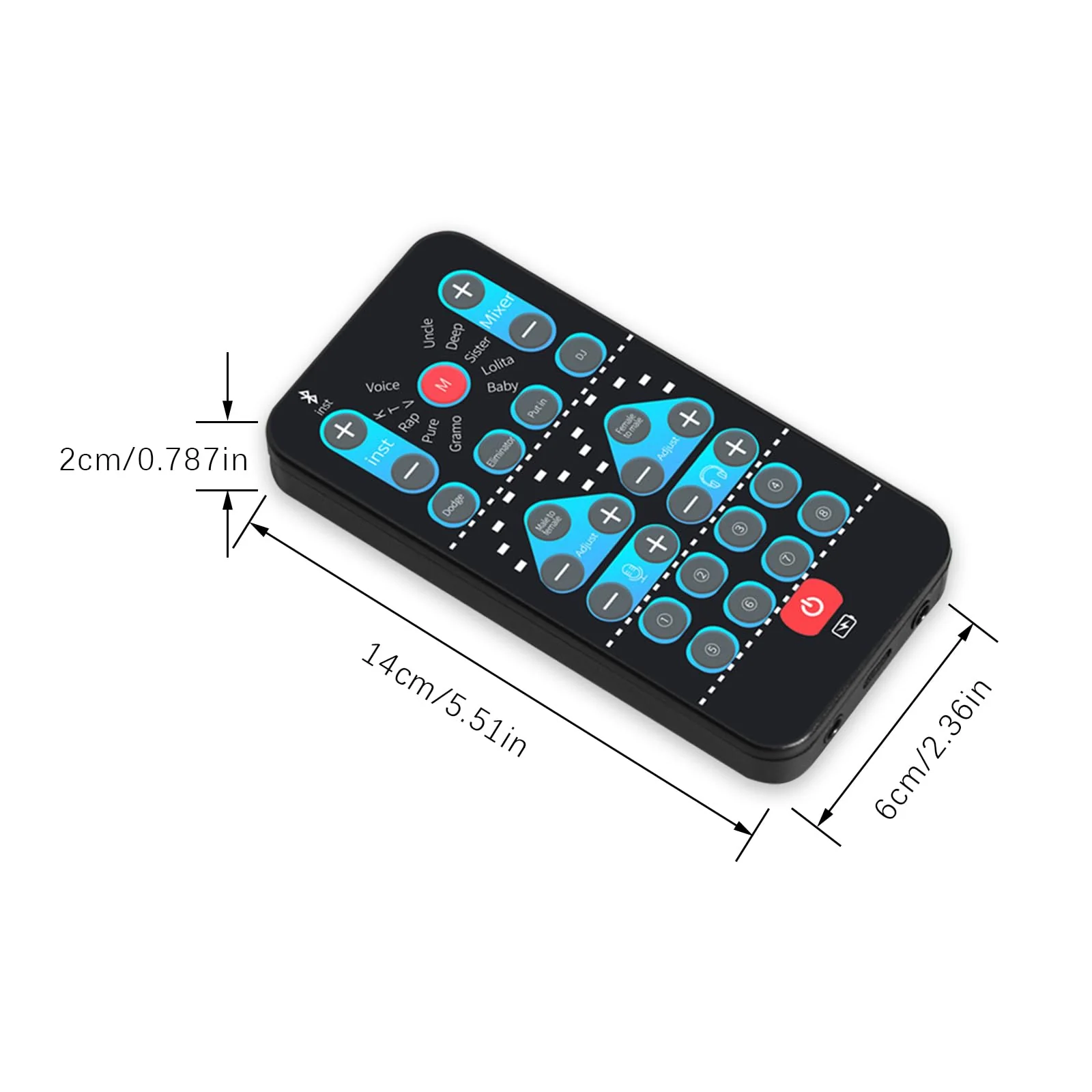 Voice Changer, Portable Handheld Microphone Voice Modulator Disguiser with 8 Sound Effects, Handheld Gaming Recording for Mobile Phone Computer PS4 PS5 Xbox One Games M10 - Image 3