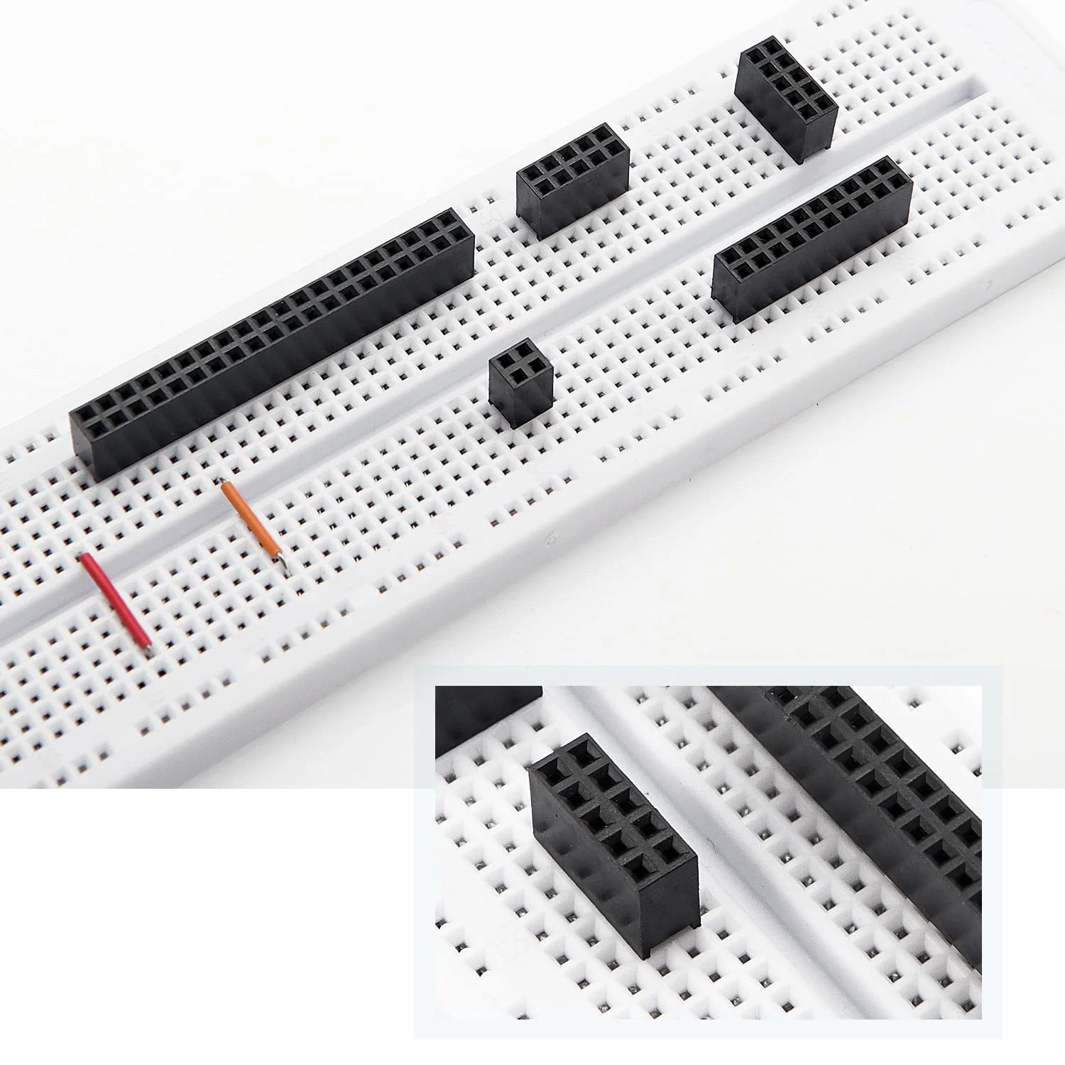 VooGenzek Pack of 65 2.54 mm Female Pin Header Double Row Pin, Straight Single Row Board Female Pin Header Socket Connector Strip for Arduino Stackable Shield (2 x 2/3/4/5/6/8/10/12/20/40 Pin) 2/3/4/5/6/8/10/12/20/40 pin female - Image 4