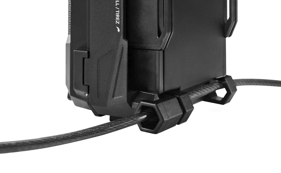 Vosker 2 Keys Cable Lock for security cameras | 6 Feet Long Flexible Braided Steel | Universal locking cable and Flexible lock cable (Protection Box Support) - Image 5