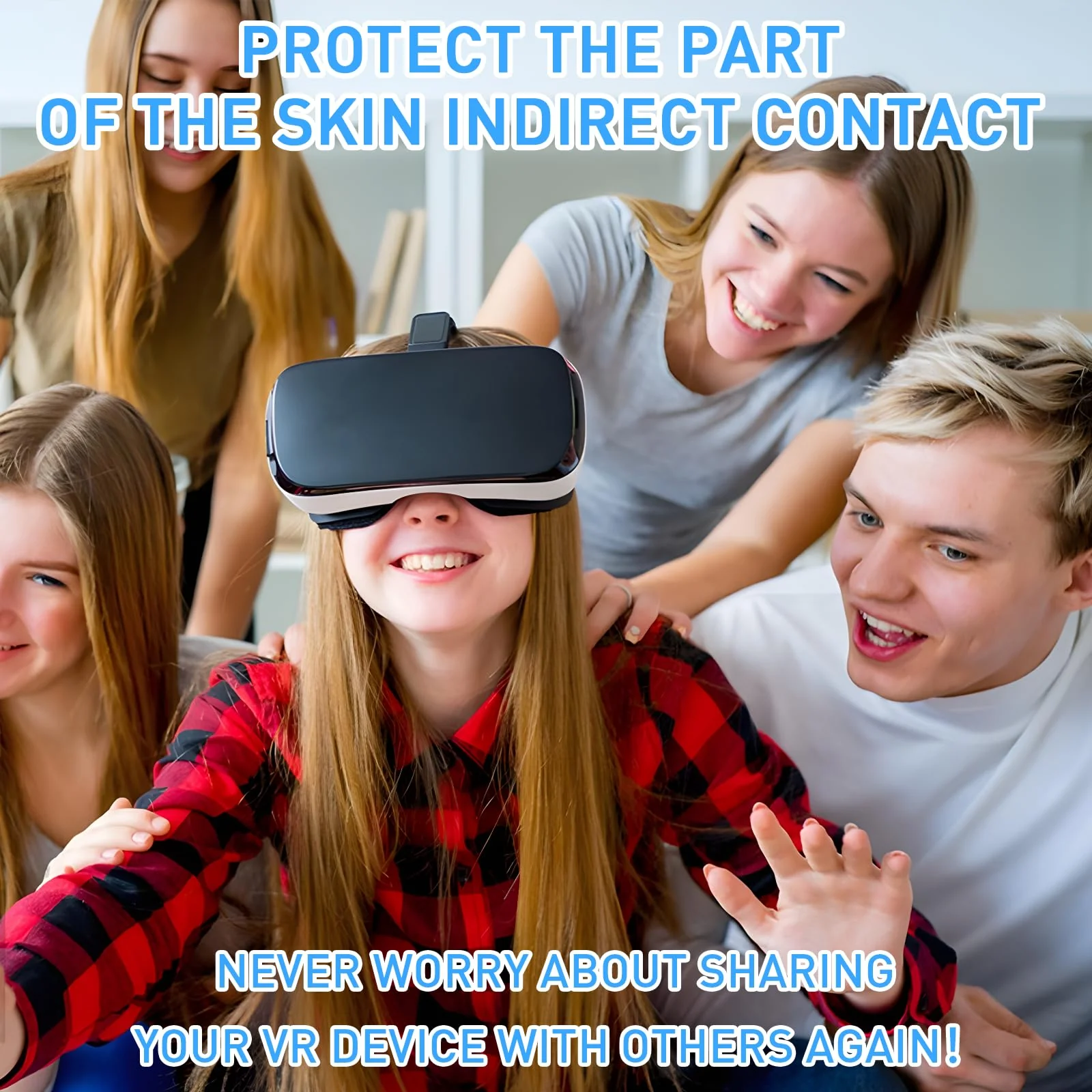 VR Face Cover Disposable Hygiene VR Face Eyes Mask Pads Facial Interface for Meta Quest 3 Quest 2, Accessories for Apple Vision Pro (Set 50, Black) VR Face Pad Cover Black - Image 4