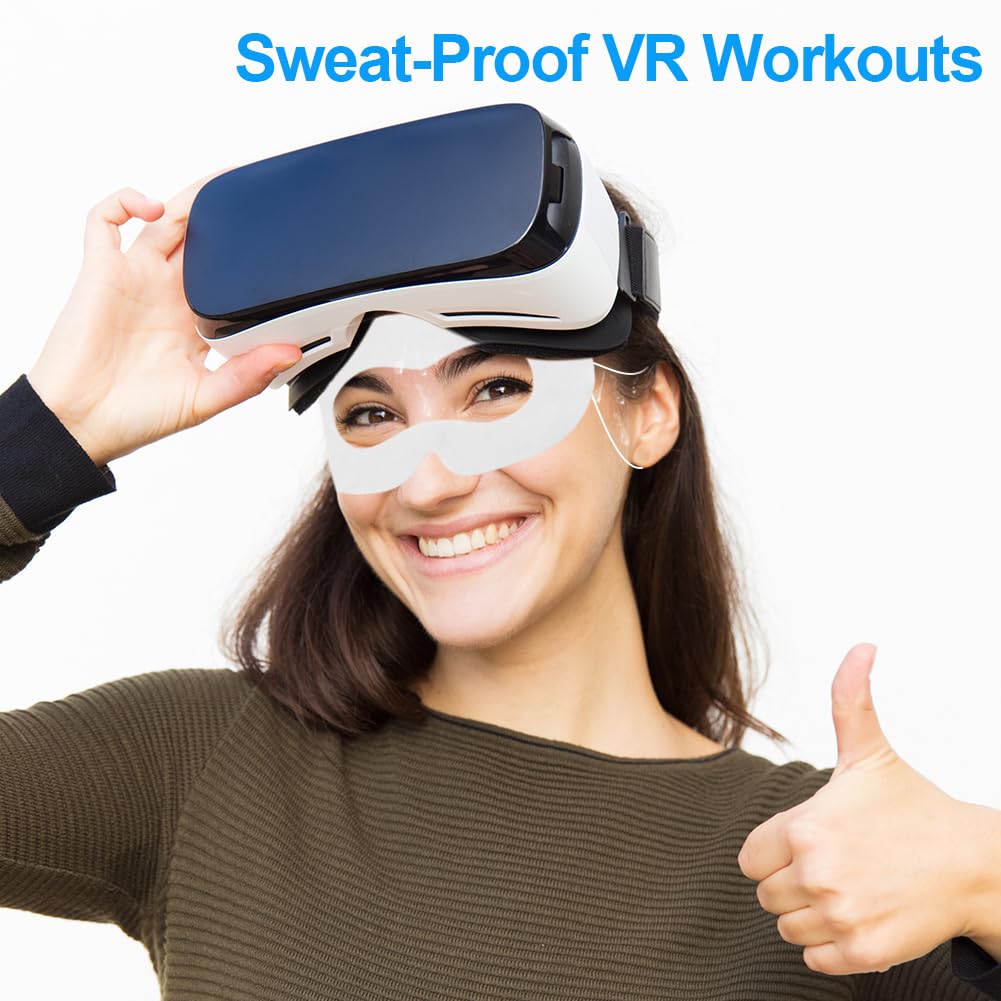 VR Face Cover, Disposable VR Face Mask Pads Facial Interface, Hygiene VR Sweat Guard Compatible with Apple Vision Pro Meta Quest 3 Quest 2 (50PCS) - Image 7