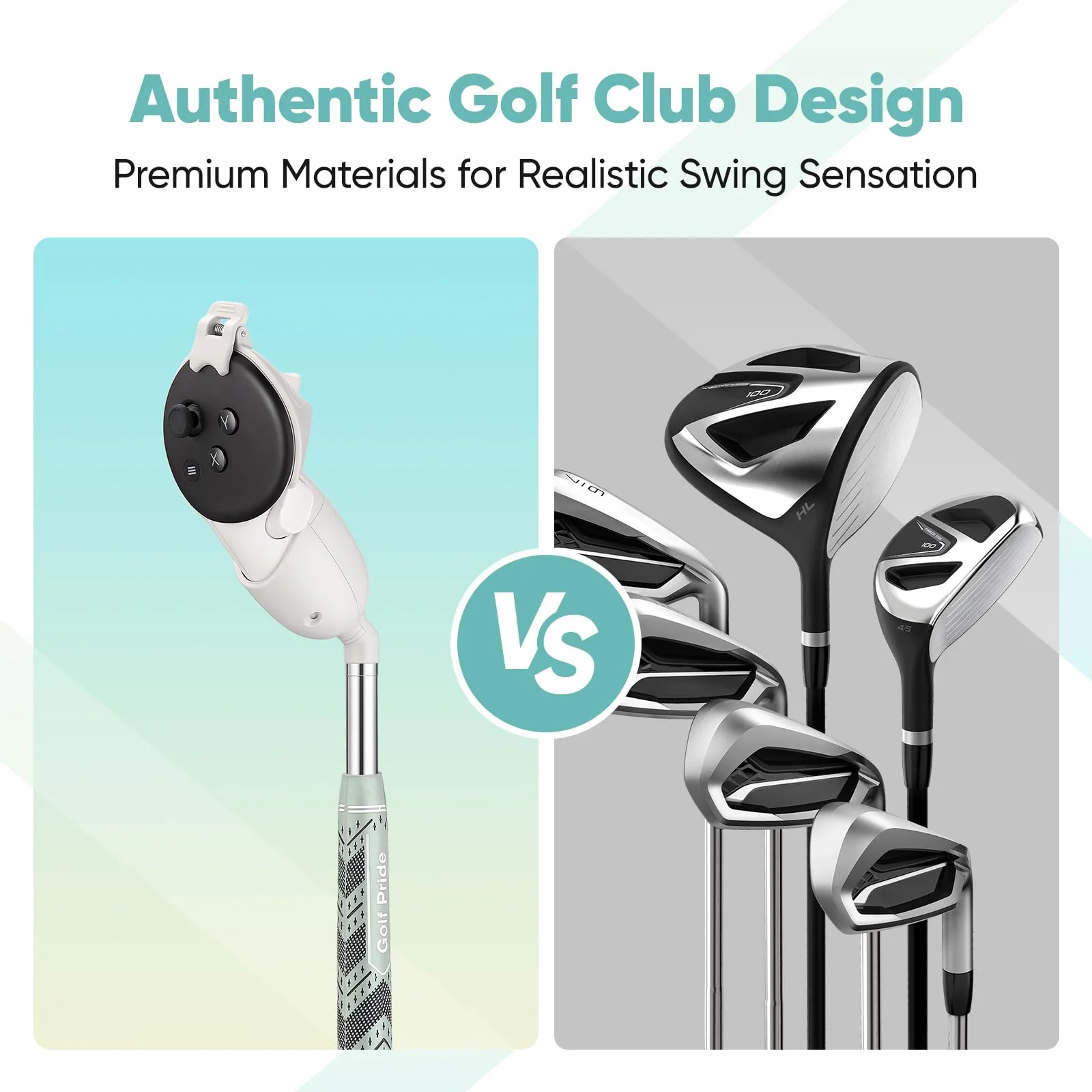 VR Golf Attachment Club for Oculus Meta Quest 3 Accessories Golf+ Games Accessories (Quest 3, Left Controller) - Image 5