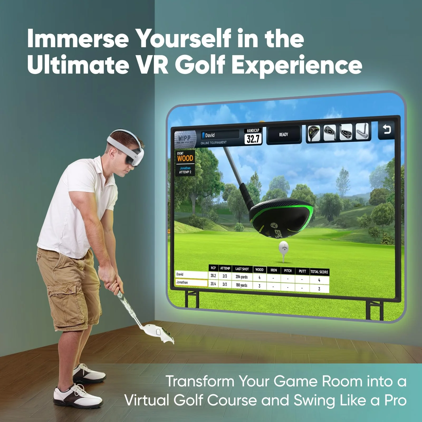 VR Golf Attachment Club for Oculus Meta Quest 3 Accessories Golf+ Games Accessories (Quest 3, Left Controller) - Image 6