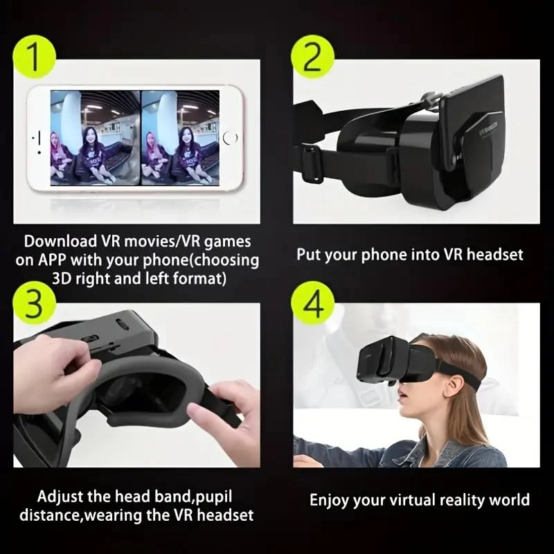 VR Headset Virtual Reality VR Glasses VR Helmet for iPhone Android Smartphones - Image 8