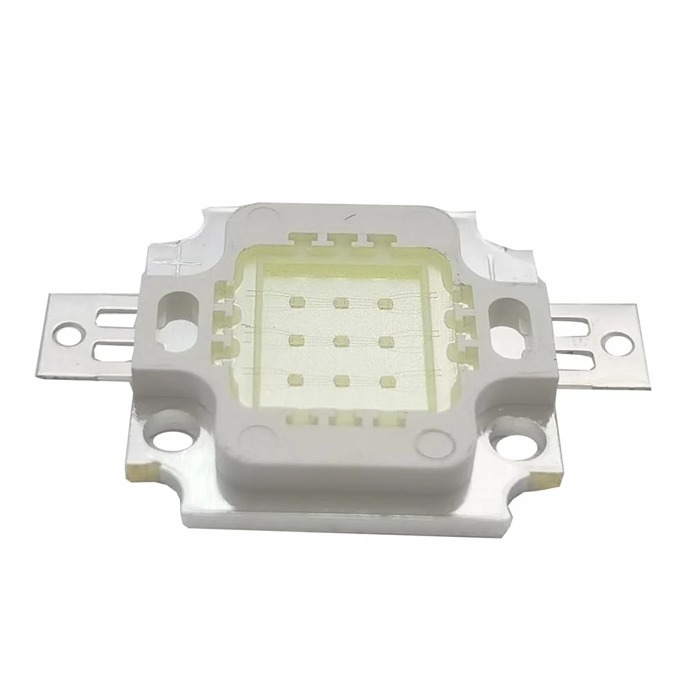 Vrabocry Pack of 2 10W High Power LED Chip Green 520nm-525nm 900mA DC 9V-11V 10W SMD COB Light Emitter Components Diode 10W Bulb Lamp Beads DIY Lighting Green 520 Nm - Image 5