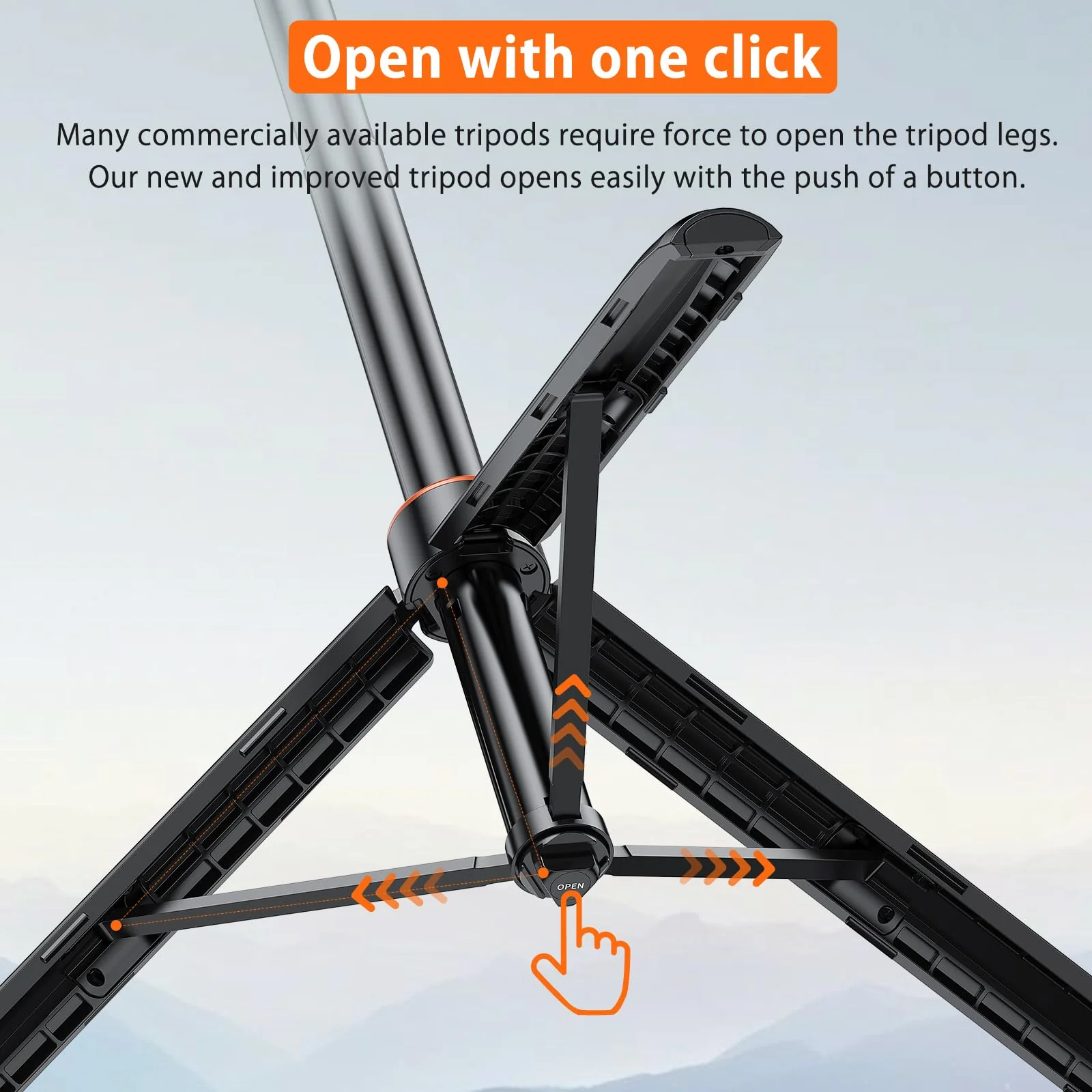 VRIG Extendable Selfie Stick Tripod for GoPro Max Hero 10 9 8 7 6 5 4, DJI Osmo Action, Insta 360 One R and More Action Camera（55.1''） 55.1'' - Image 3