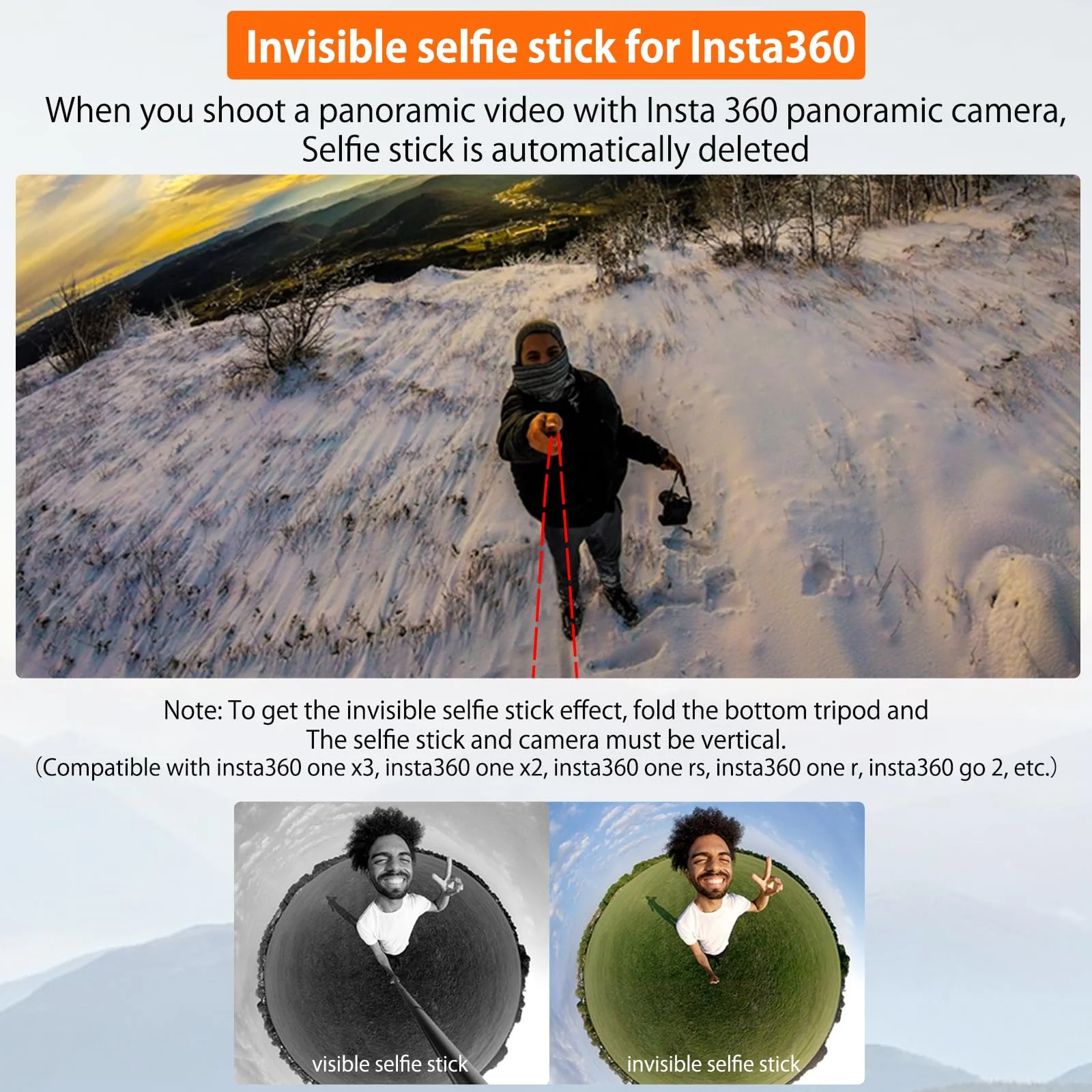 VRIG Extendable Selfie Stick Tripod for GoPro Max Hero 10 9 8 7 6 5 4, DJI Osmo Action, Insta 360 One R and More Action Camera（55.1''） 55.1'' - Image 5