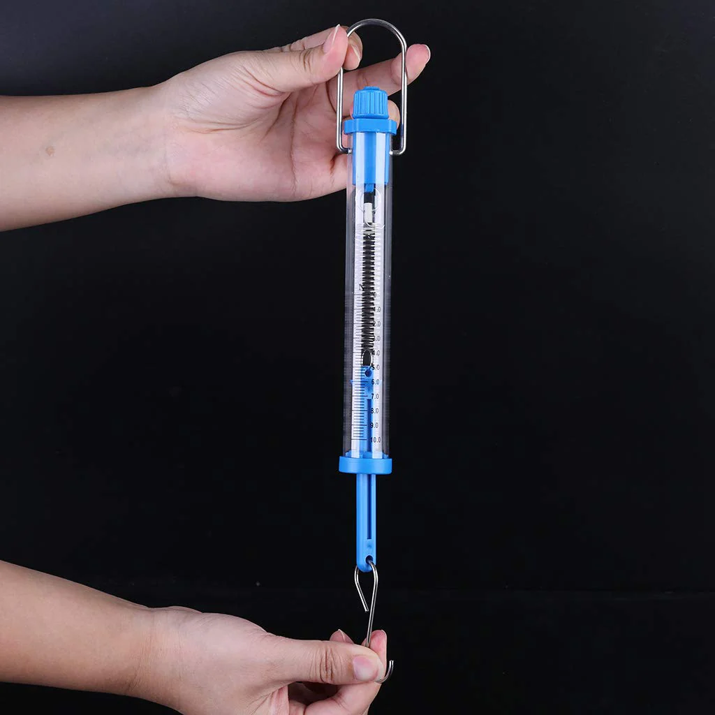 vsilay Labs Newton Force Meter Spring Scale Scale Labeled Transparent Spring Balance Suitable for Scientific 2.5N/10N 10n - Image 4