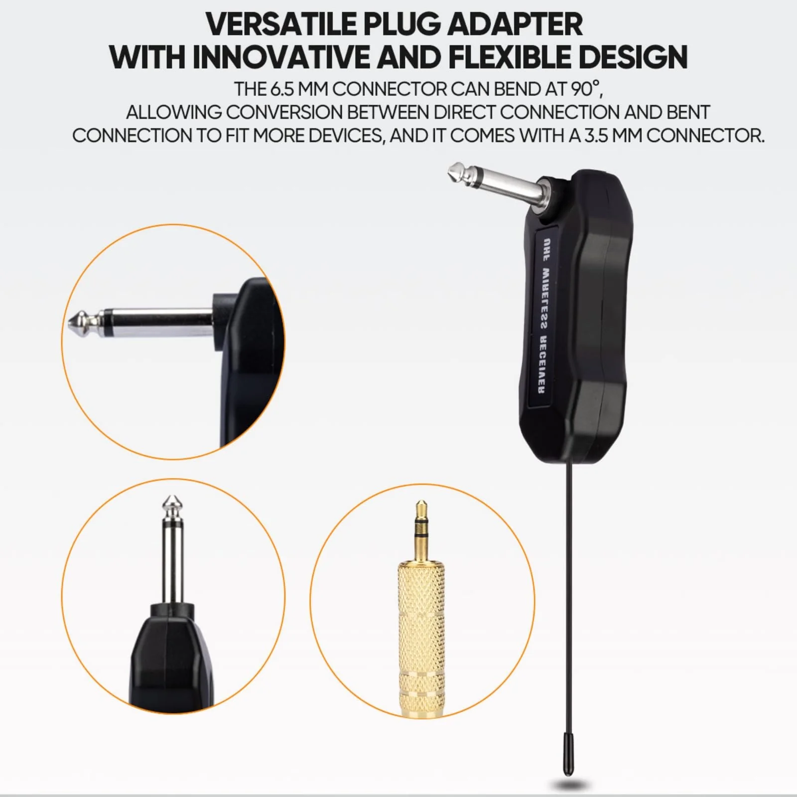 W IN-MIX UHF Wireless Microphone System, Portable Cordless Microphone Set with Headset, Lavalier, Beltpack Transmitter for Karaoke,Church and Party(2) 2 Pack - Image 3