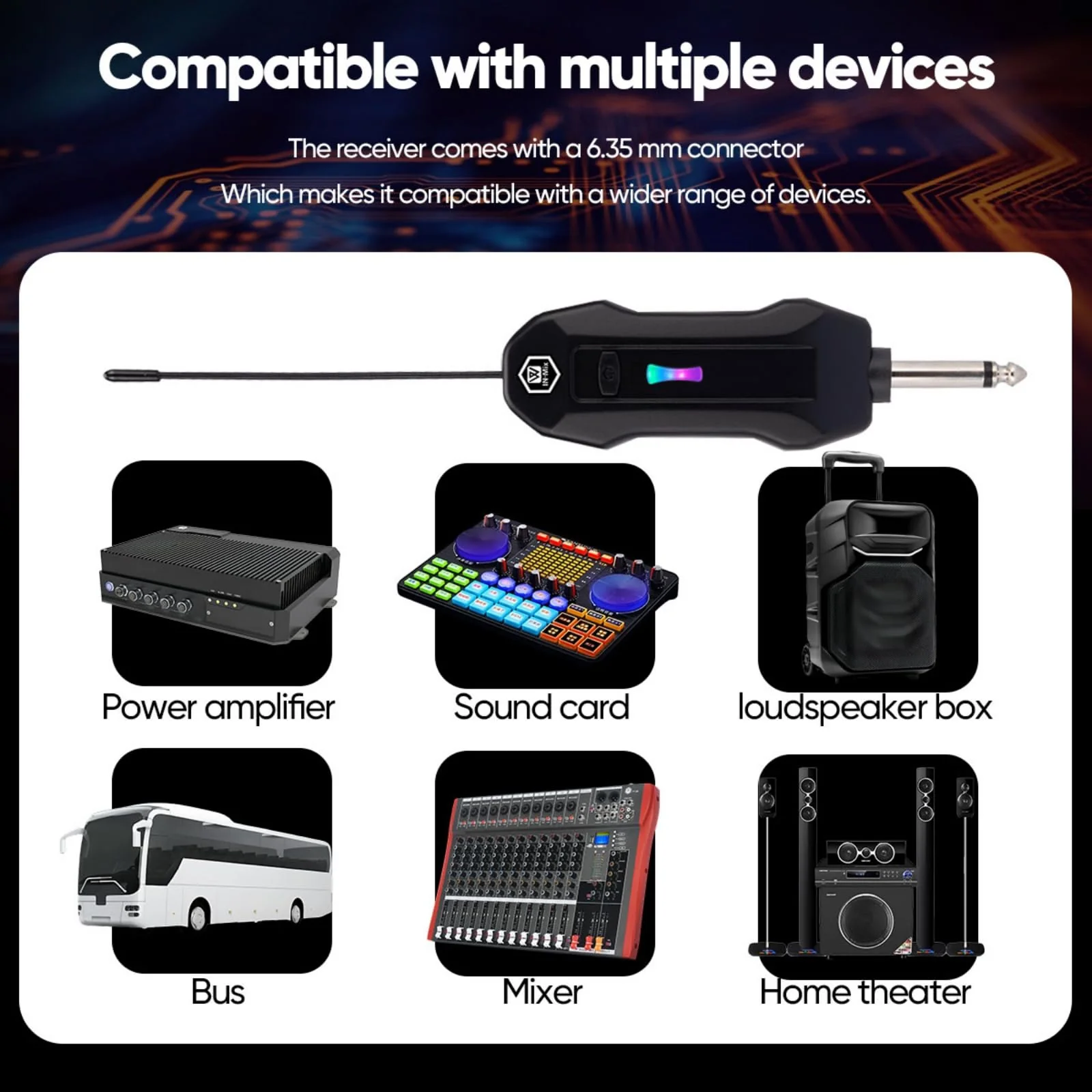 W IN-MIX UHF Wireless Microphone System, Portable Cordless Microphone Set with Headset, Lavalier, Beltpack Transmitter for Karaoke,Church and Party(2) 2 Pack - Image 6