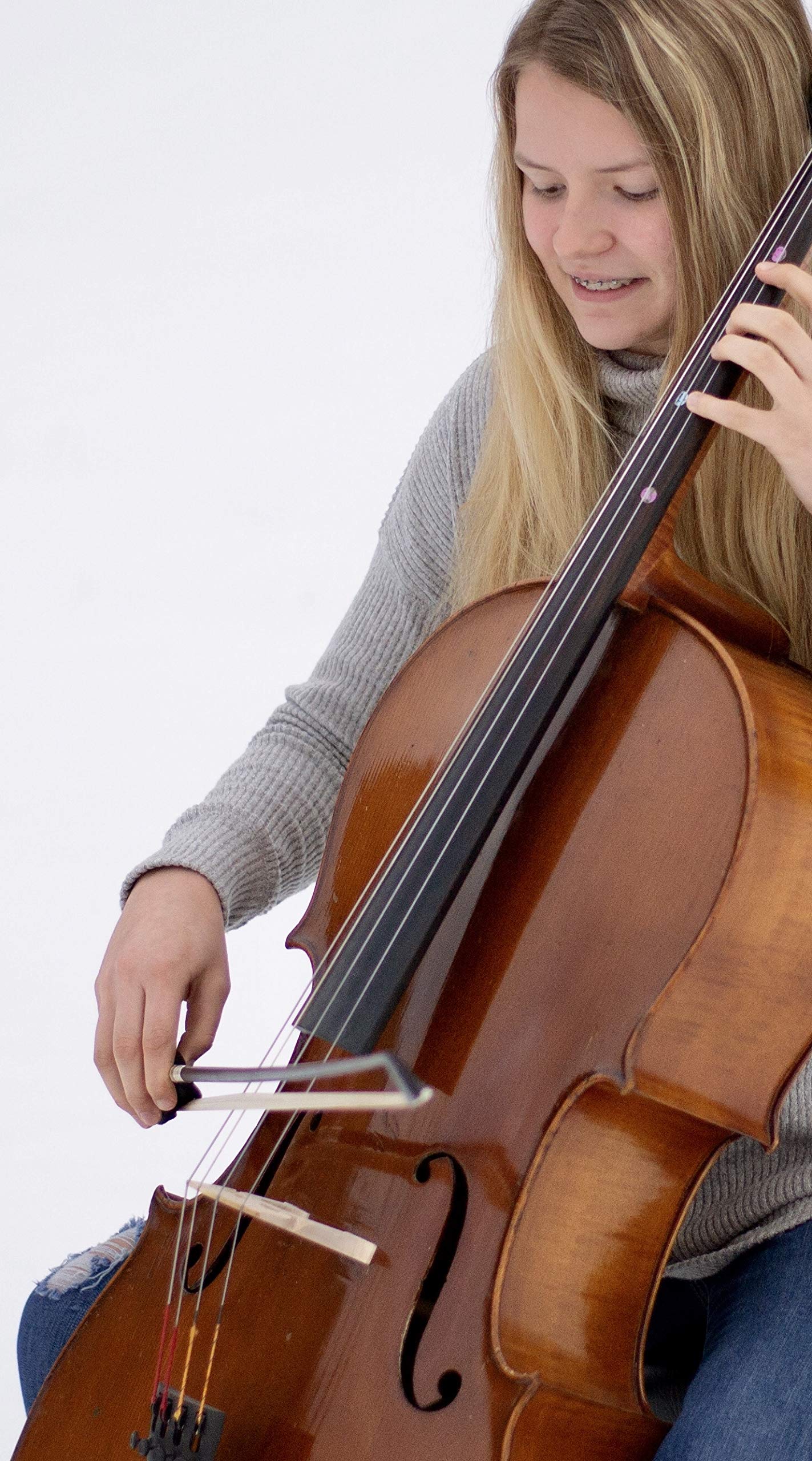 WADA Cello Bow Grip Aid: A Correct Bow Hand without Strain. A Second to Attach to the Bow and Remove. You can Concentrate on your Sound and Music with a Relaxed Hand and Arm from the Beginning. - Image 7