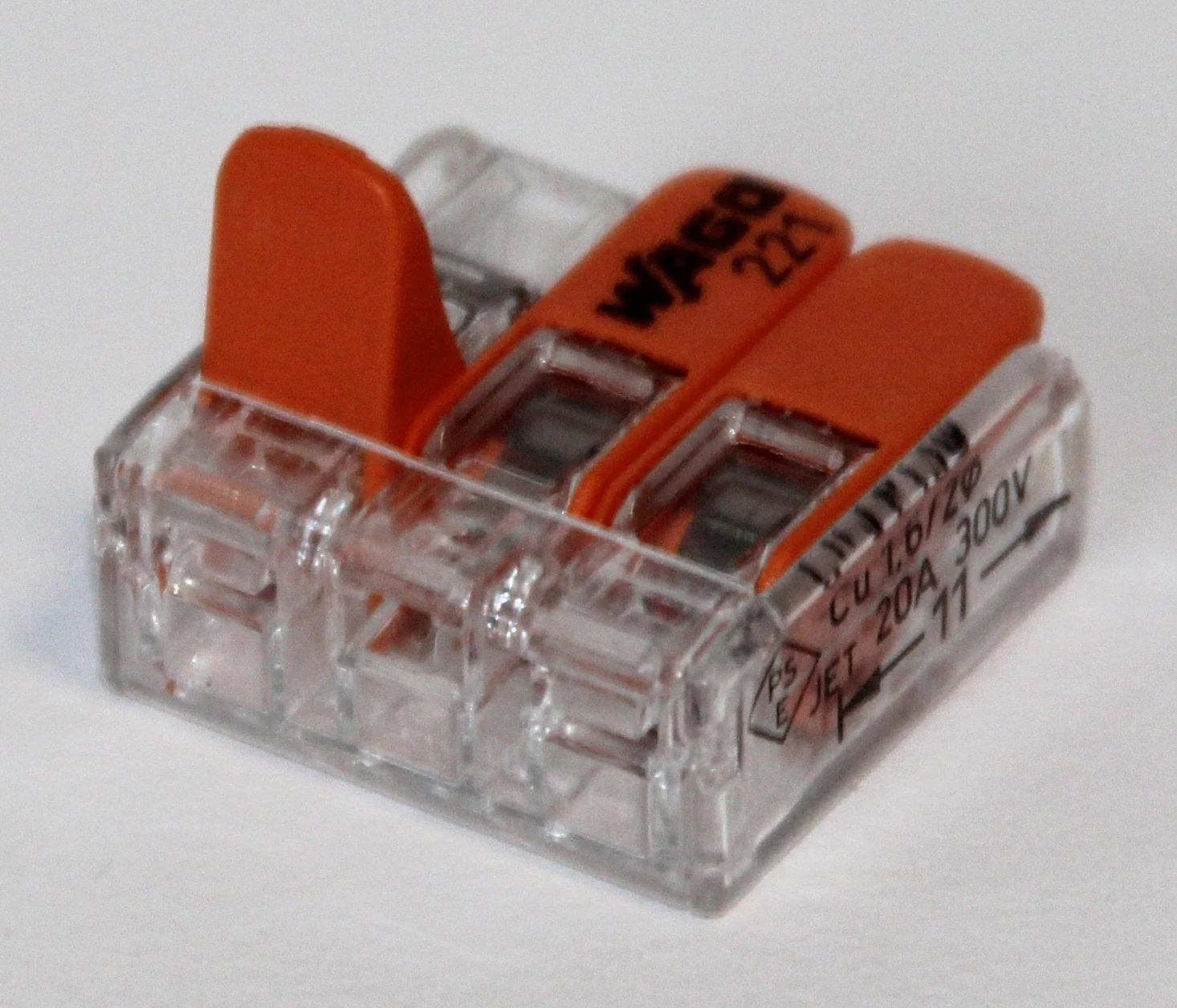 Wago 221 clip set, 25 x 221-412, 221-413 221-415 cable connector in resealable box – original WAGO - Image 3