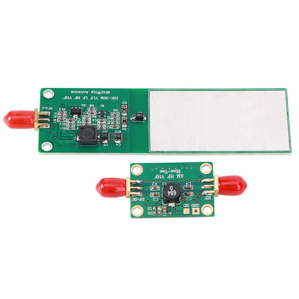 Walfront 10KHz-30MHz Mini Whip Active Antenna 2 Piece RTL SDR Shortwave Radio Receiver SMA Short Cut SDR Antenna System with Female Interface