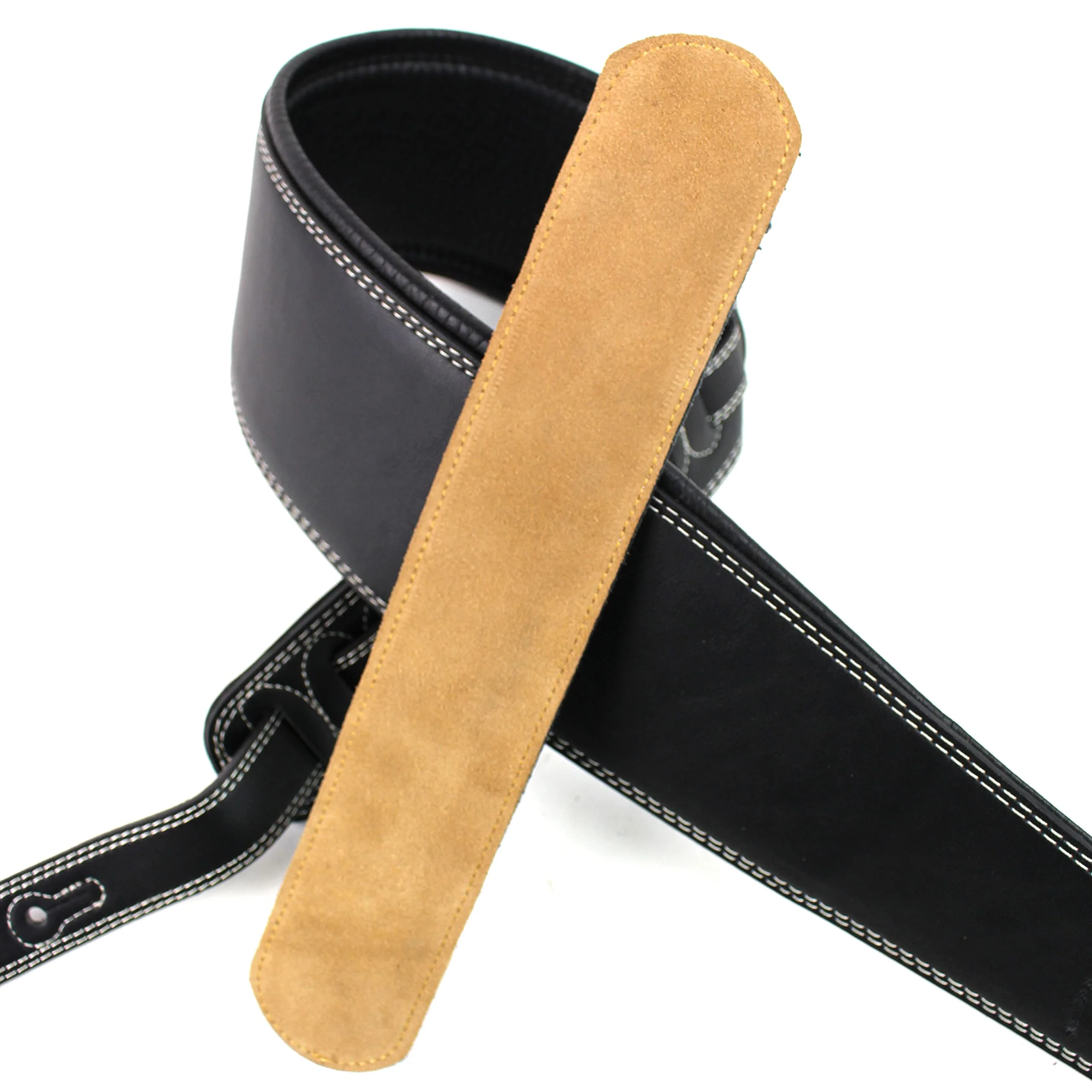 Walker And Williams SLP-SB Anti Slip Multi Use Premium Soft Suede Padded Strap Liner Works Great With Most Padded Straps For Acoustic, Electric, And Bass Guitars - Image 5