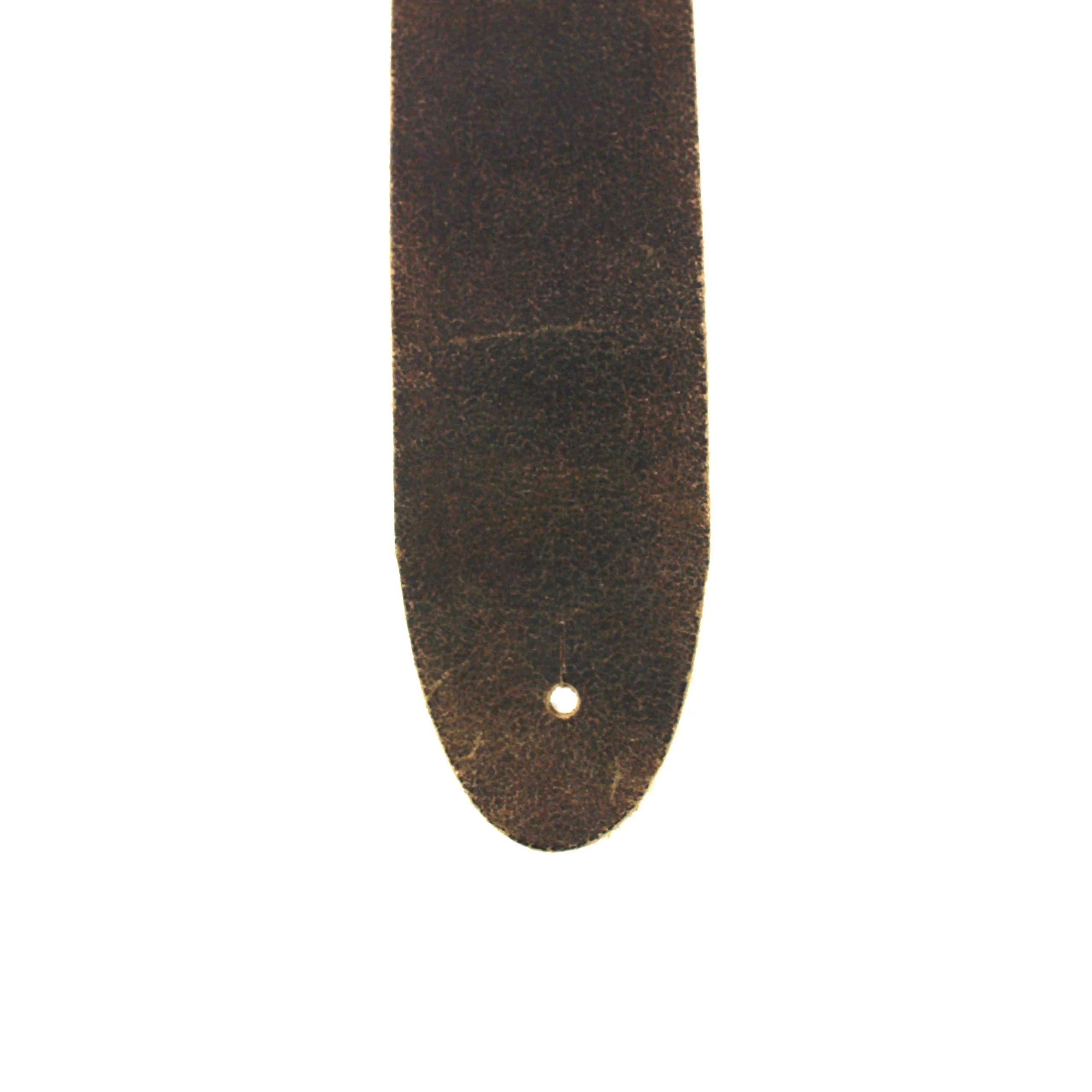 Walker And Williams STR-09 Distressed "Weathered" Black Olive Top Grain Premium Italian Leather Guitar Strap For Acoustic, Electric, And Bass Guitars - Image 6