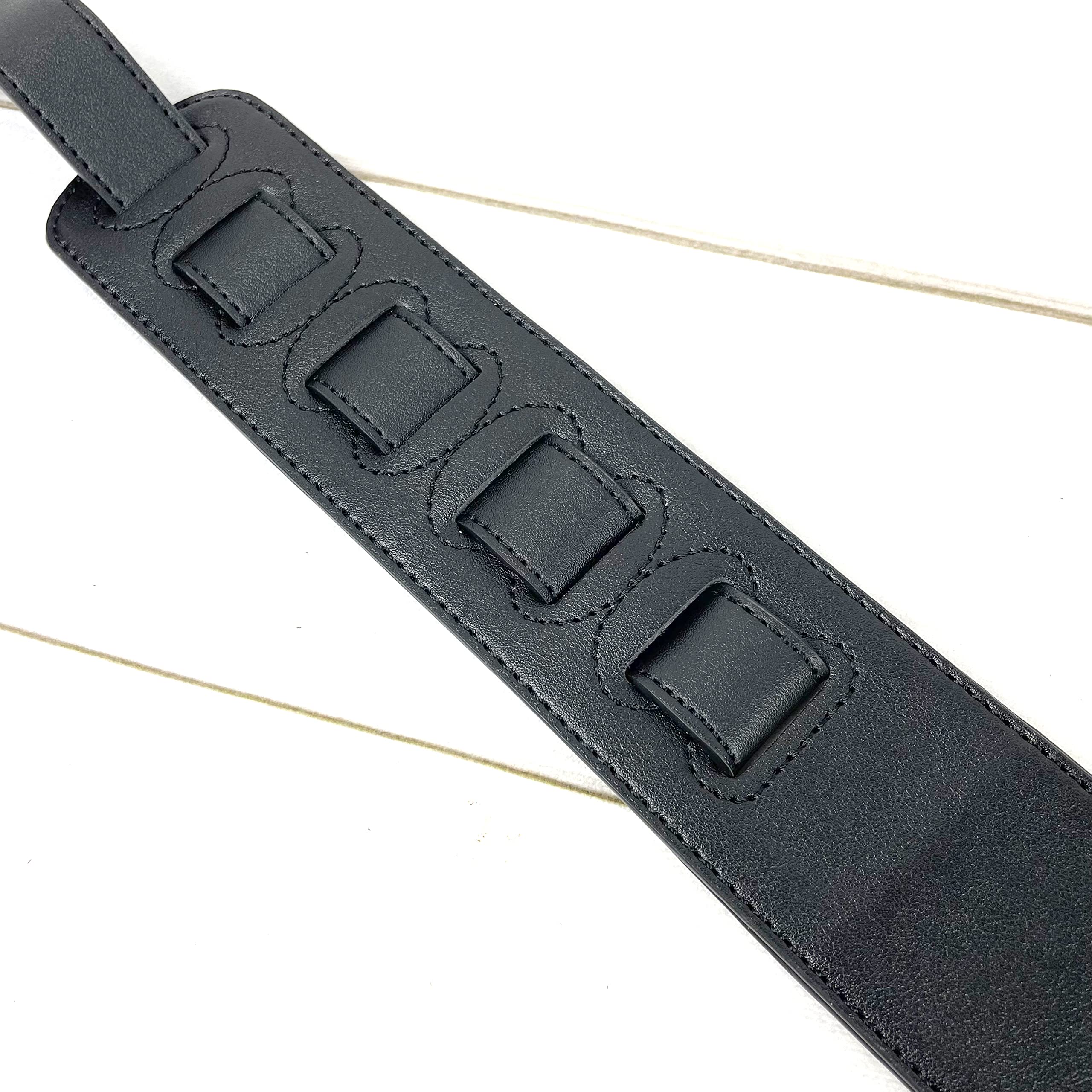 Walker & Williams CVG-56 Black Leather Strap With 100% Hand Tooled Red Rose Design - Image 8