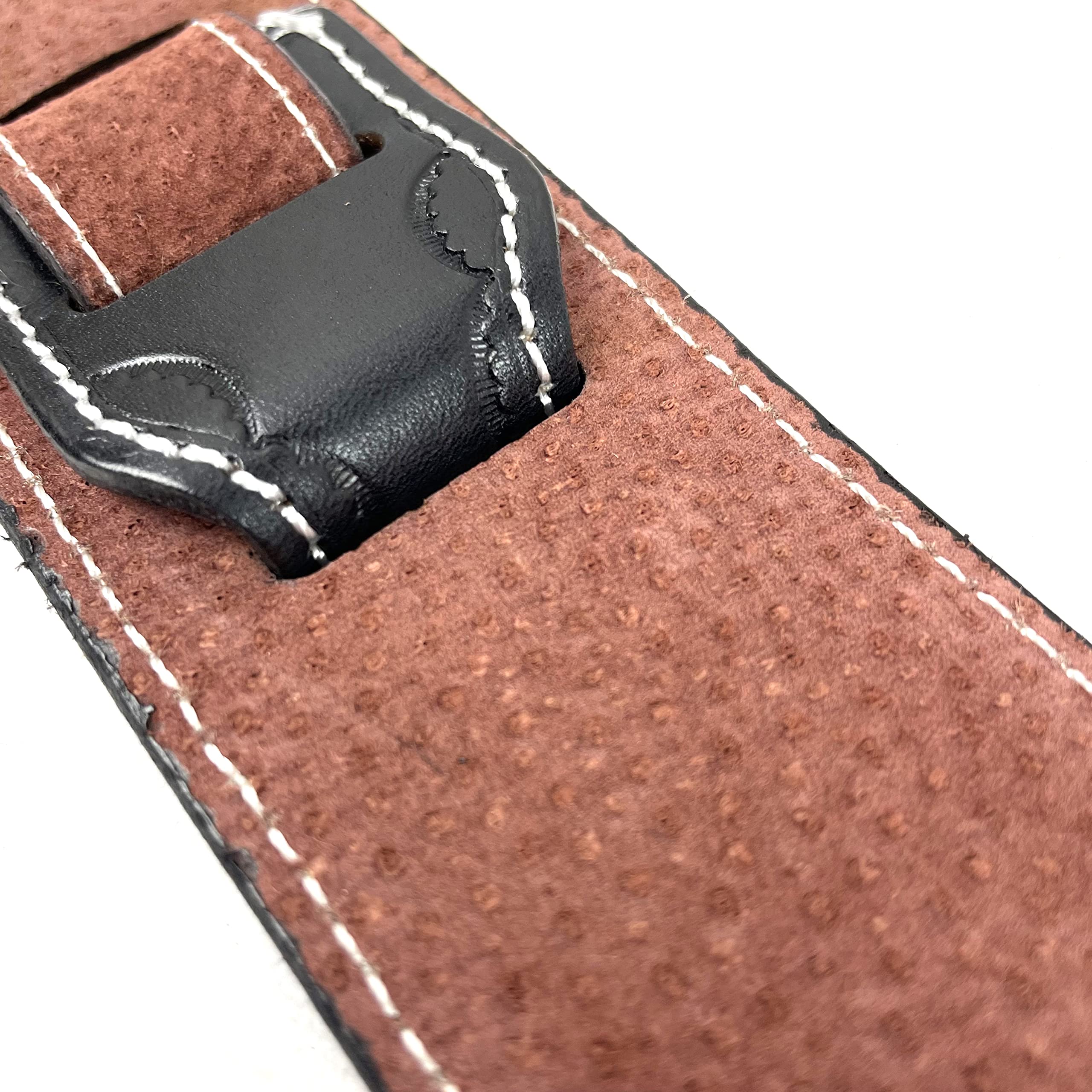 Walker & Williams LC-11 Handmade Super Premium Leather Guitar Strap with Hand Carved Live Oak Pattern And Peccary Backing For Acoustic, Electric, And Bass Guitars - Image 9