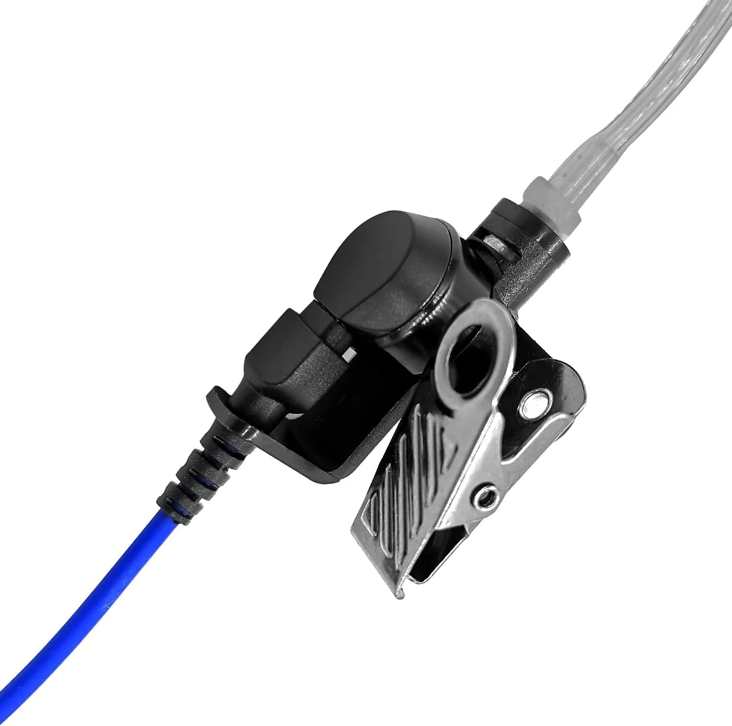 Walkie Talkie Earpiece Acoustic Tube Ear piece Headset with Mic for CP100 CP185 CP200d CLS1110 CLS1410 RDM2070d RDV5100 RDU4100 RDU4160d BPR40 VL50 Radios (Blue) Blue - Image 3