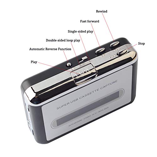 Walkman Cassette Player USB Cassette to MP3 Converter Capture Audio Music Player Tape Cassette Recorder - Image 6
