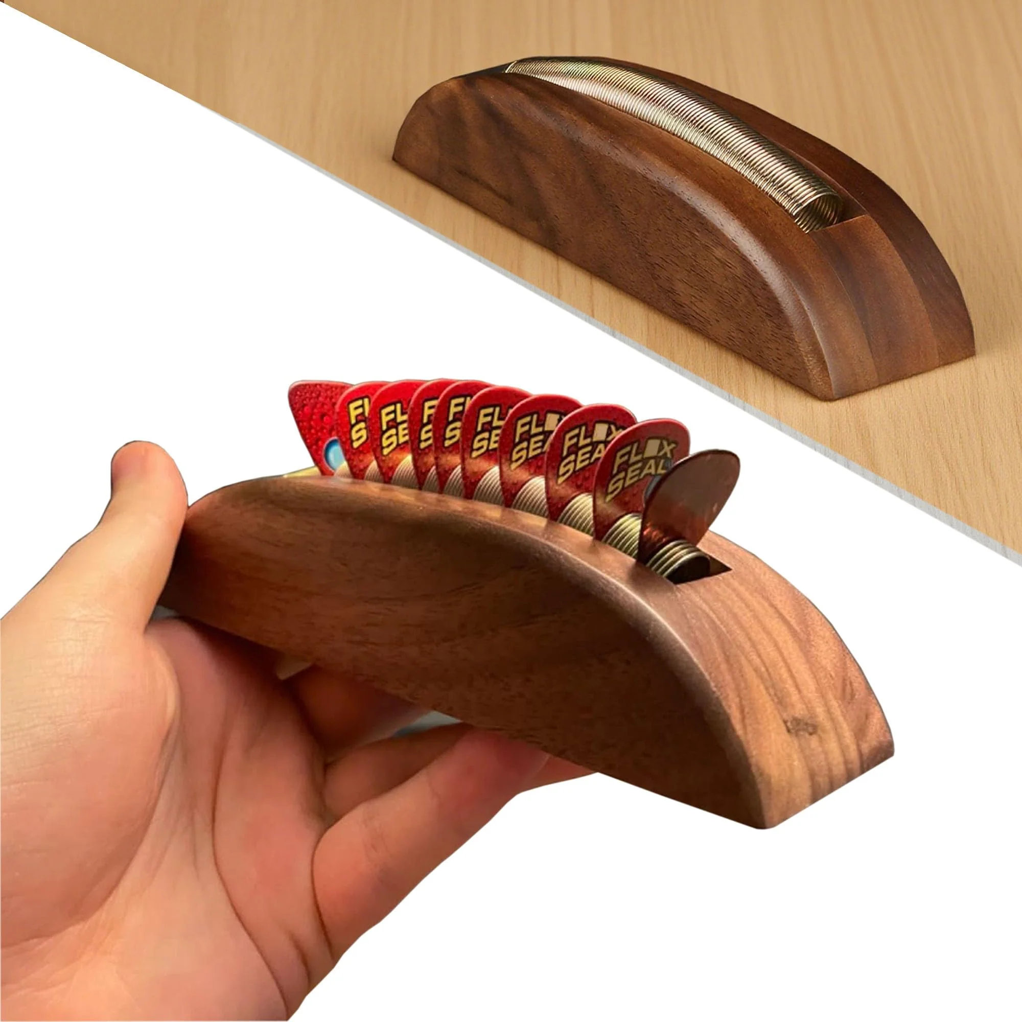 WANLIAN Guitar Pick Holder,pick holder,Wood Guitar Pick Holder,Guitar picks collection and display,Suitable for all types of guitar picks - Image 2