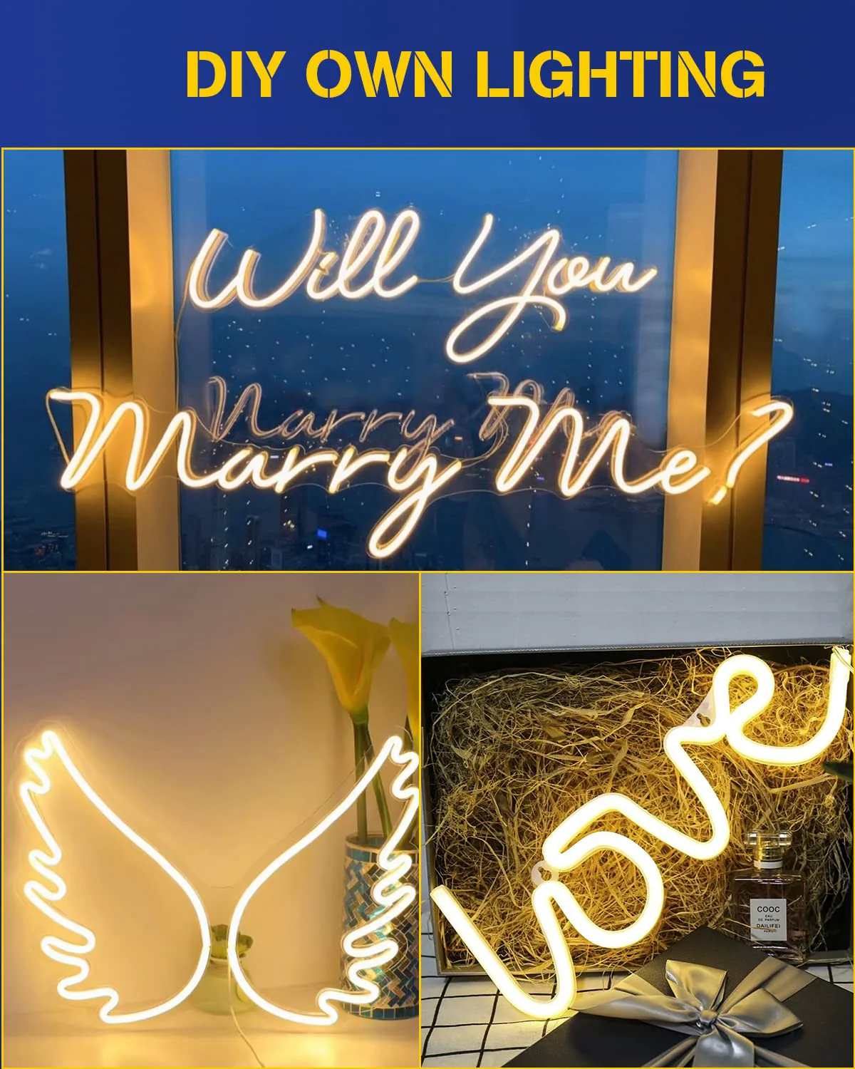 Warm White Neon LED Strip Light, DC 12V 600 SMD2835 LED Neon Rope Lights,Upgraded 16.4ft/5m Led Light Strips Flexible waterproof for Indoor/Outdoors Home Decoration/DIY Warm White - Image 5