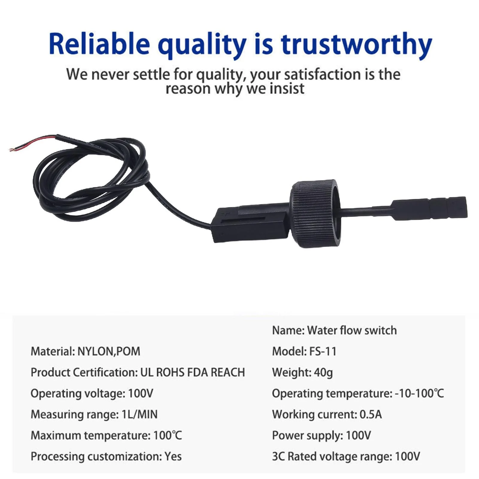 Water Flow Switch Flow Switch for Pool Equipment Water Paddle Flow Switch Sensor for Heat Pump Water Heater Air Conditioning Water Meter Flow Sensor - Image 4
