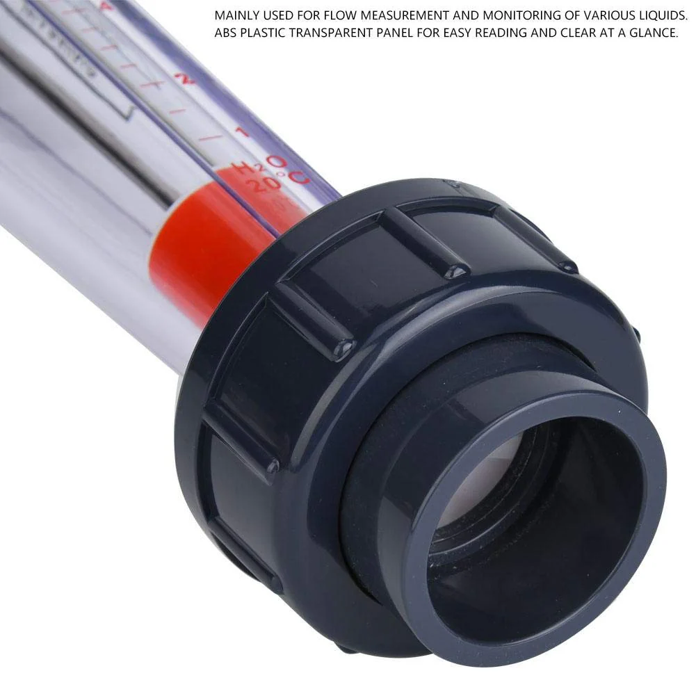Water Liquid Flow Meter, LZS-32 (D) ABS Plastic Pipe Flowmeter Flowmeter 1-10m³/H, 0.6MPa - Image 8