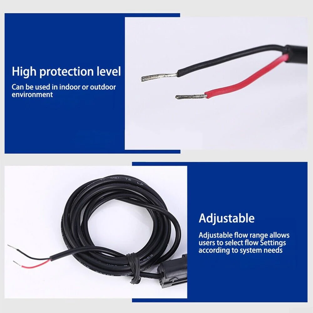 Water Paddle Flow Switch Flow Sensor, Indoor and Outdoor Water Flow Switch, Water Flow Switch for Heat Pump, Water Heater, Air Conditioning - Image 2