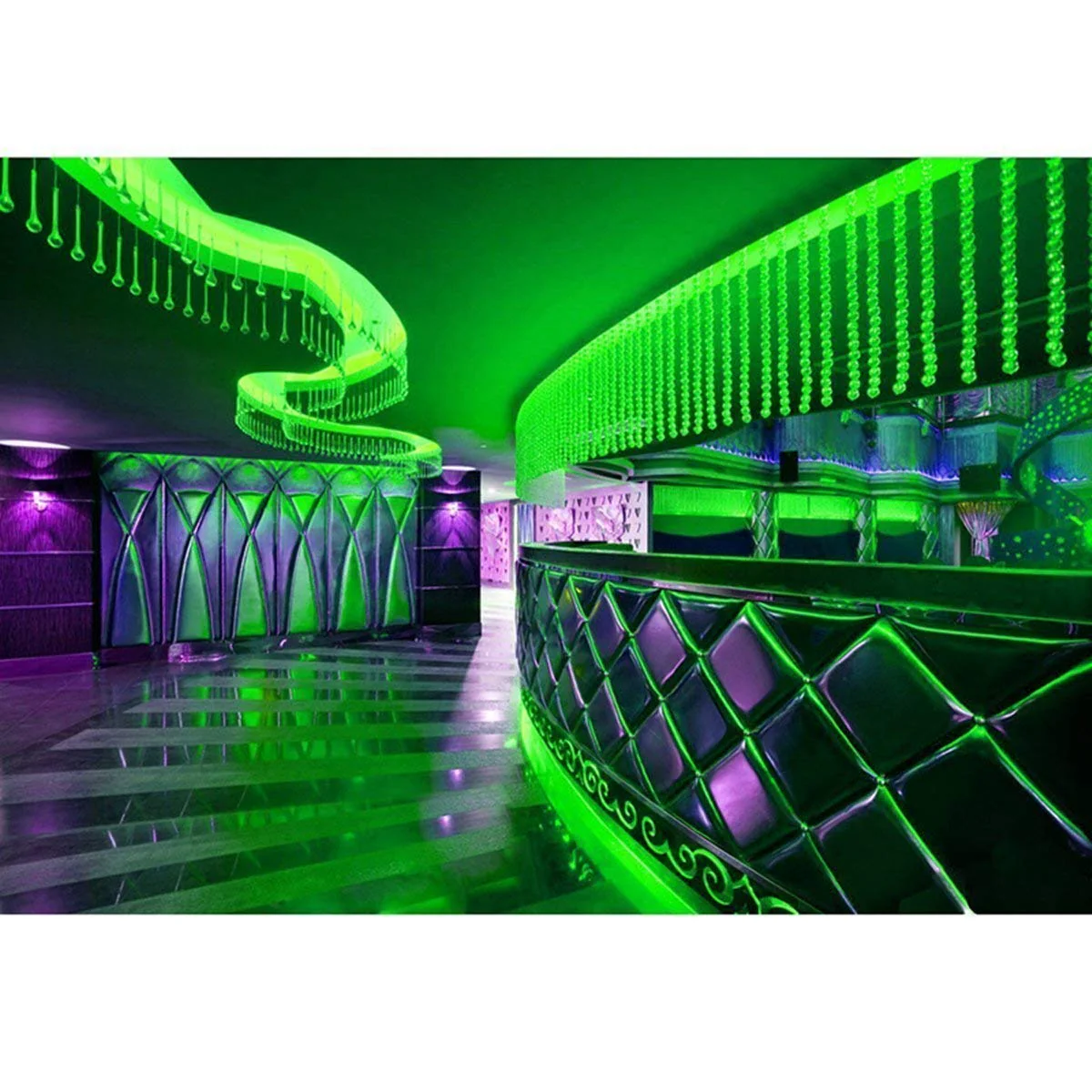 Water-resistance IP65, 12V Waterproof Flexible LED Strip Light, 16.4ft/5m Cuttable LED Light Strips, 300 Units 3528 LEDs Lighting String, LED Tape(Green) power adapter not included 1*16.4ft 3528 Green - Image 5
