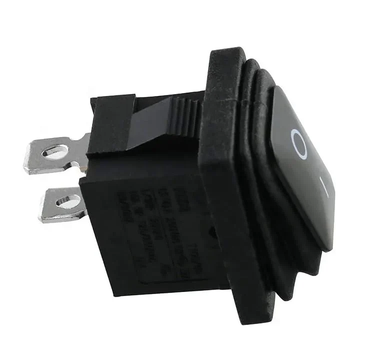 Waterproof IP65 Mini Toggle Switch, Device Switch 250V 6A, 125V 10A AC, KCD1 (6V 9V 12V 24V 125V AC/DC), Black Rectangular 19 x 13 mm, 2 Pole ON/OFF - Image 3