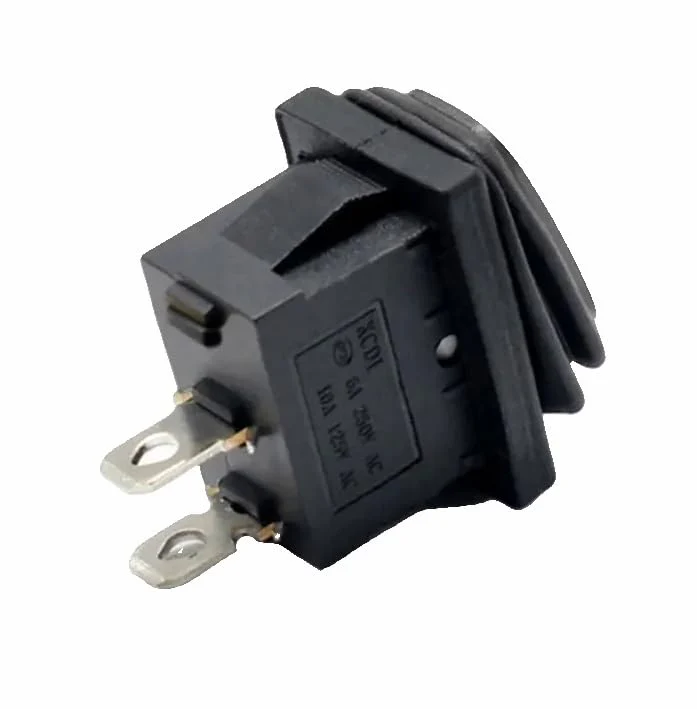 Waterproof IP65 Mini Toggle Switch, Device Switch 250V 6A, 125V 10A AC, KCD1 (6V 9V 12V 24V 125V AC/DC), Black Rectangular 19 x 13 mm, 2 Pole ON/OFF - Image 4