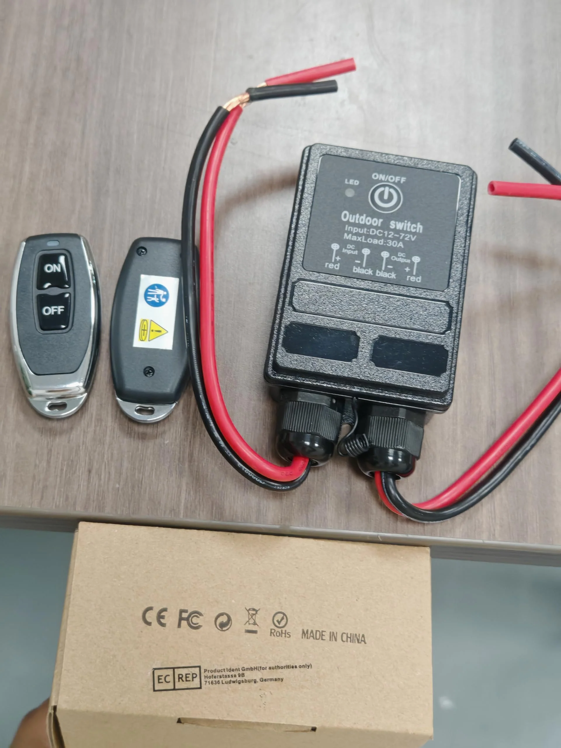 Waterproof Remote Control Relay Switch, 328ft Long Range Wireless Remote Switch,DC 12V-72V Relay RF Remote Control Switches for Outdoor Light - Image 7