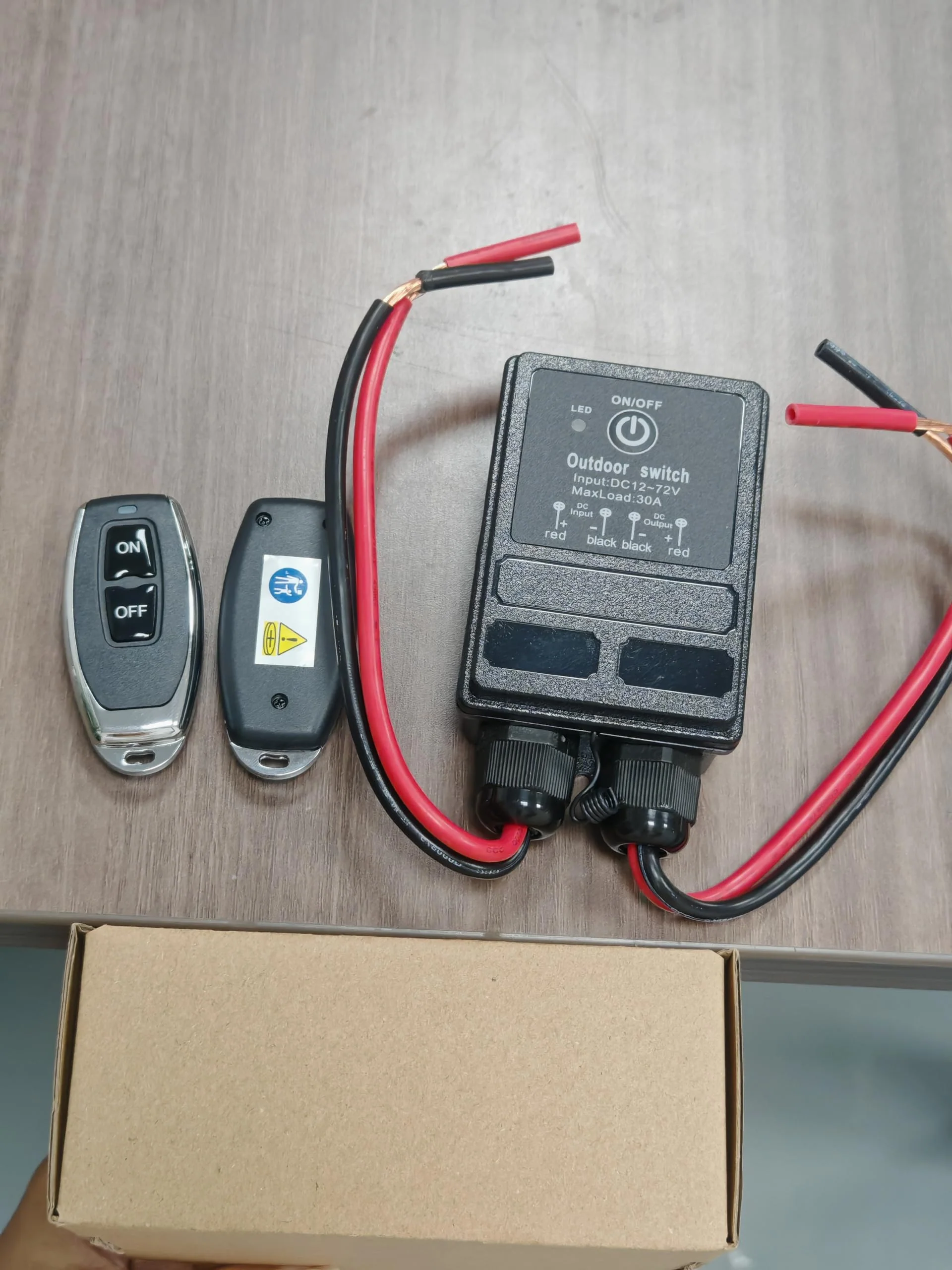 Waterproof Remote Control Relay Switch, 328ft Long Range Wireless Remote Switch,DC 12V-72V Relay RF Remote Control Switches for Outdoor Light - Image 9